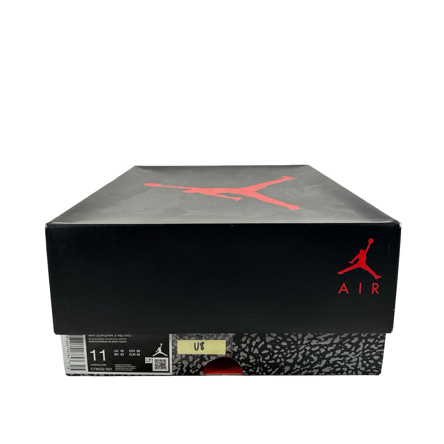 CT8532 001 Jordan 3 Retro Black Cat (2025) [USED] - 11 M (Used8)