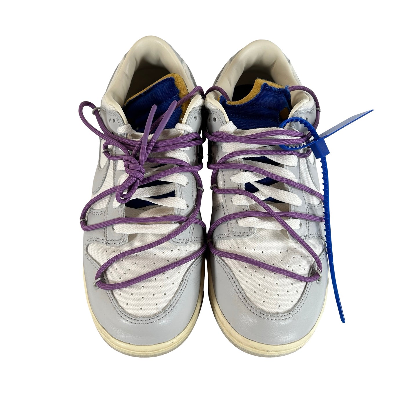 DM1602 107 Nike Dunk Low Off-White Lot 48 [USED] - 10 M (Used) (No Box)