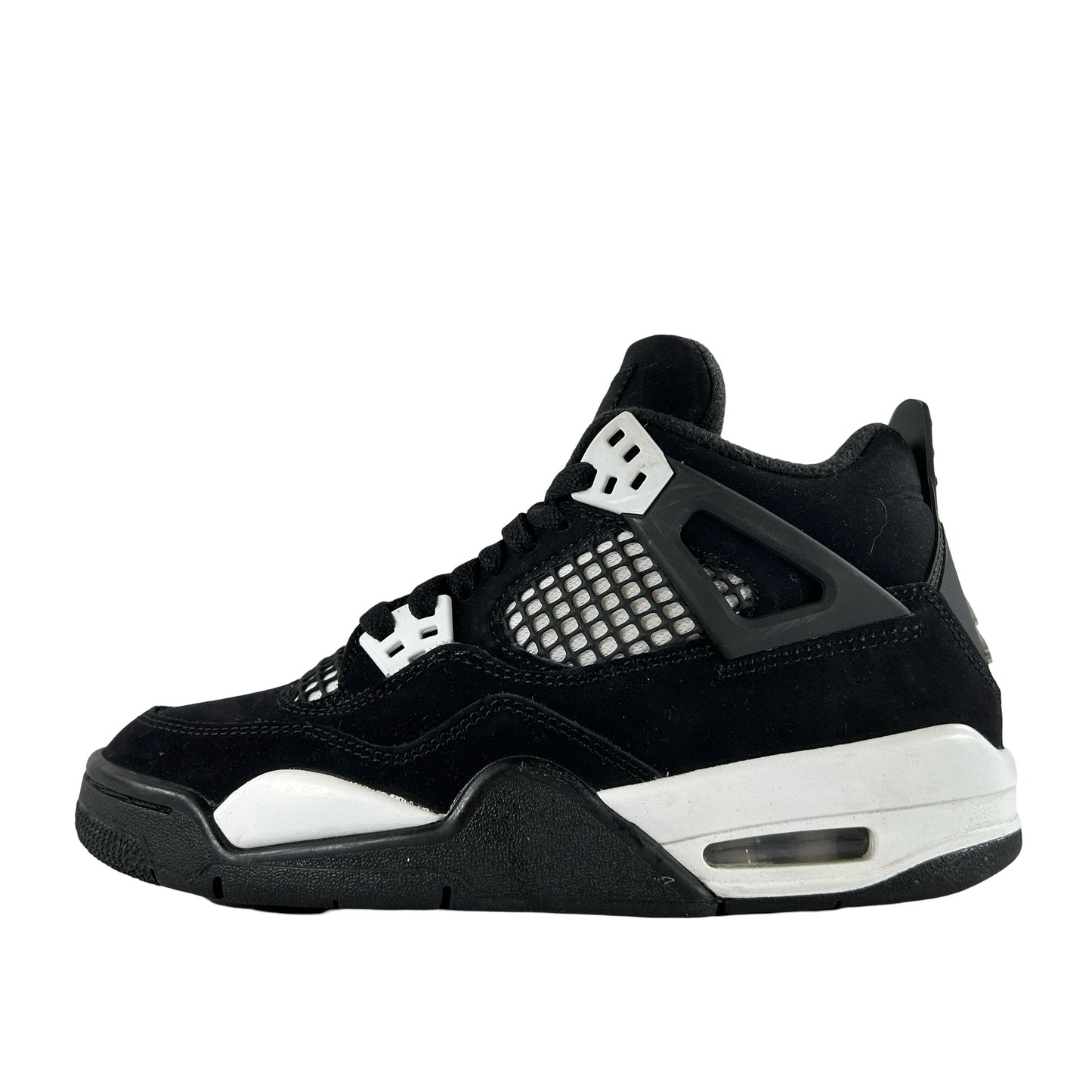 FQ8213 001 Jordan 4 Retro White Thunder (GS) [USED] - 4 Y (Used)