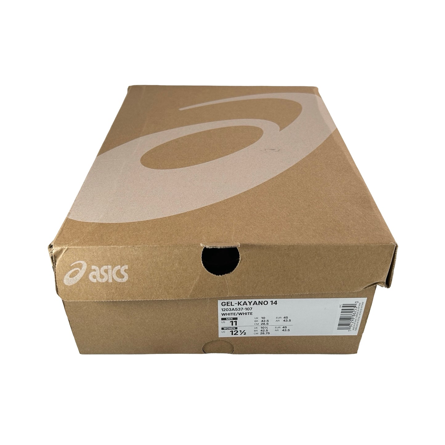 1203A537 107 ASICS Gel-Kayano 14 White Mint Gold [USED] - 11 M (VNDS)
