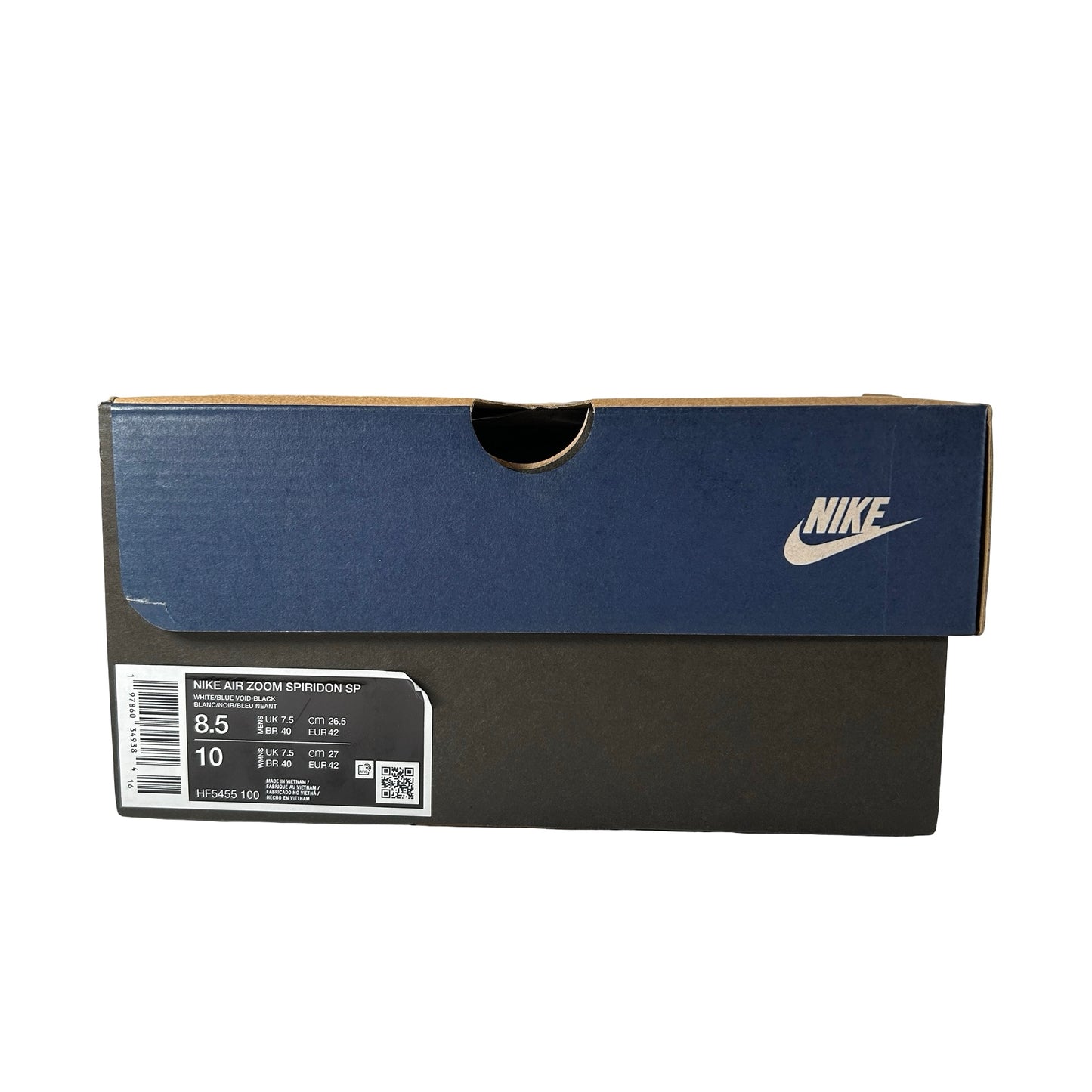 HF5455 100 Nike Air Zoom Spiridon Fragment Design White Blue Void [USED] - 8.5 M (Used)