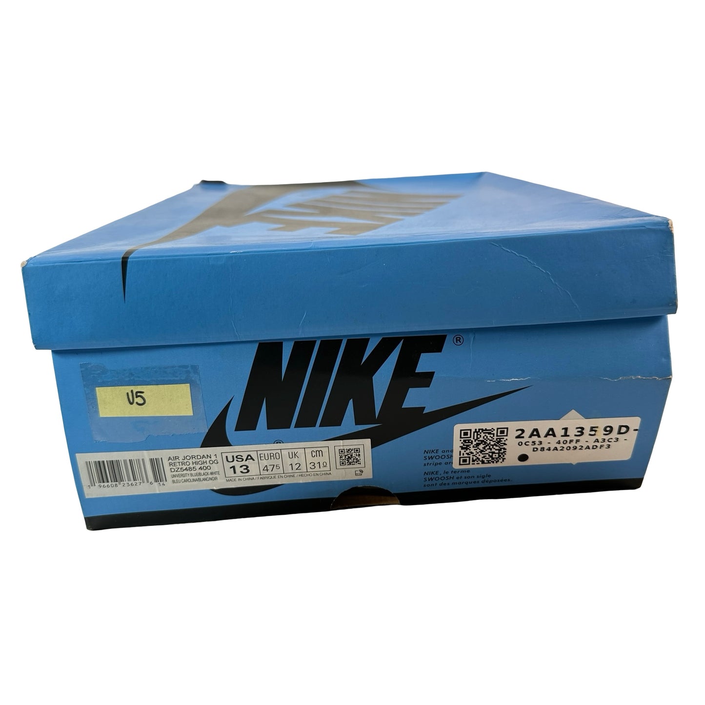 DZ5485 400 Jordan 1 Retro High OG UNC Toe [USED] - 13 M (Used5)