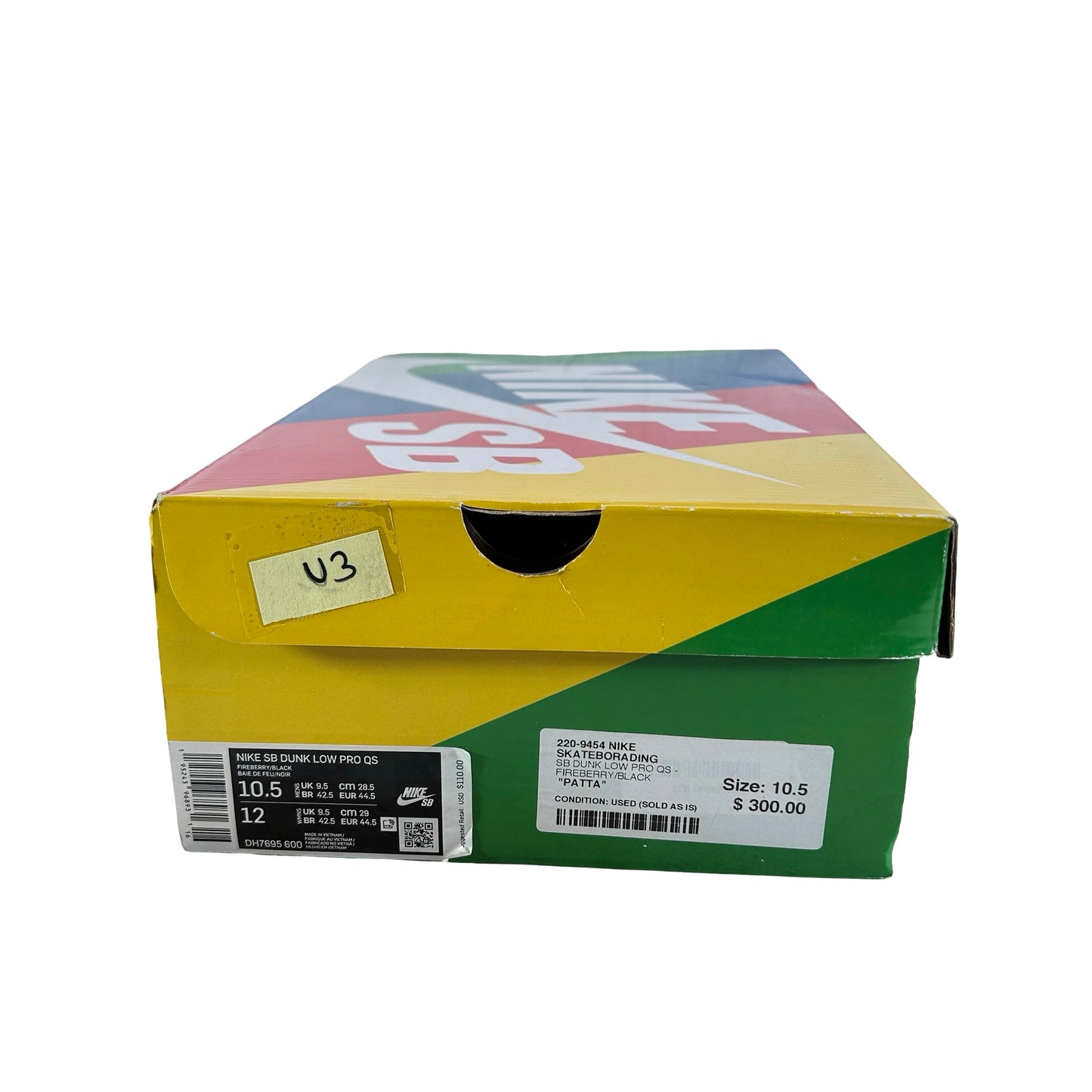 DH7695 600 Nike SB Dunk Low Pro Parra Abstract Art (2021) [USED] - 10.5 M (Used3)