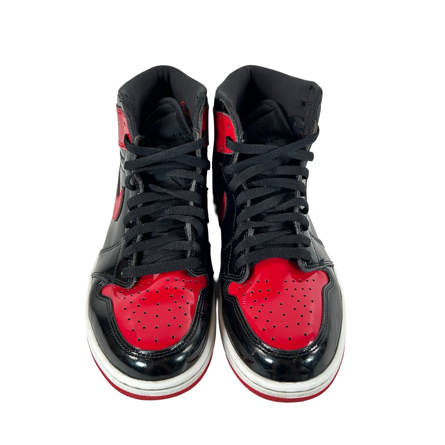 555088 063 Jordan 1 Retro High OG Patent Bred [USED] - 9 M (Used4)