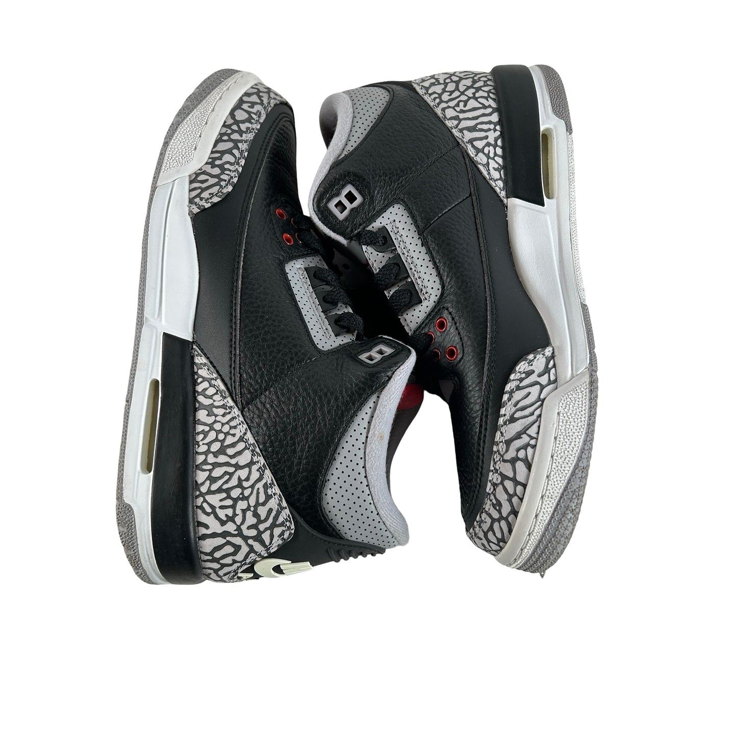 854261 001 Jordan 3 Black Cement GS [USED] - 6.5 Y (Used) (Replace Box)
