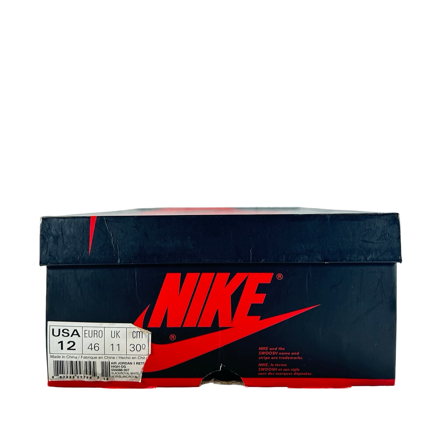 555088 007 Jordan 1 Retro Royal (2017) [USED] - 12 M (Used)