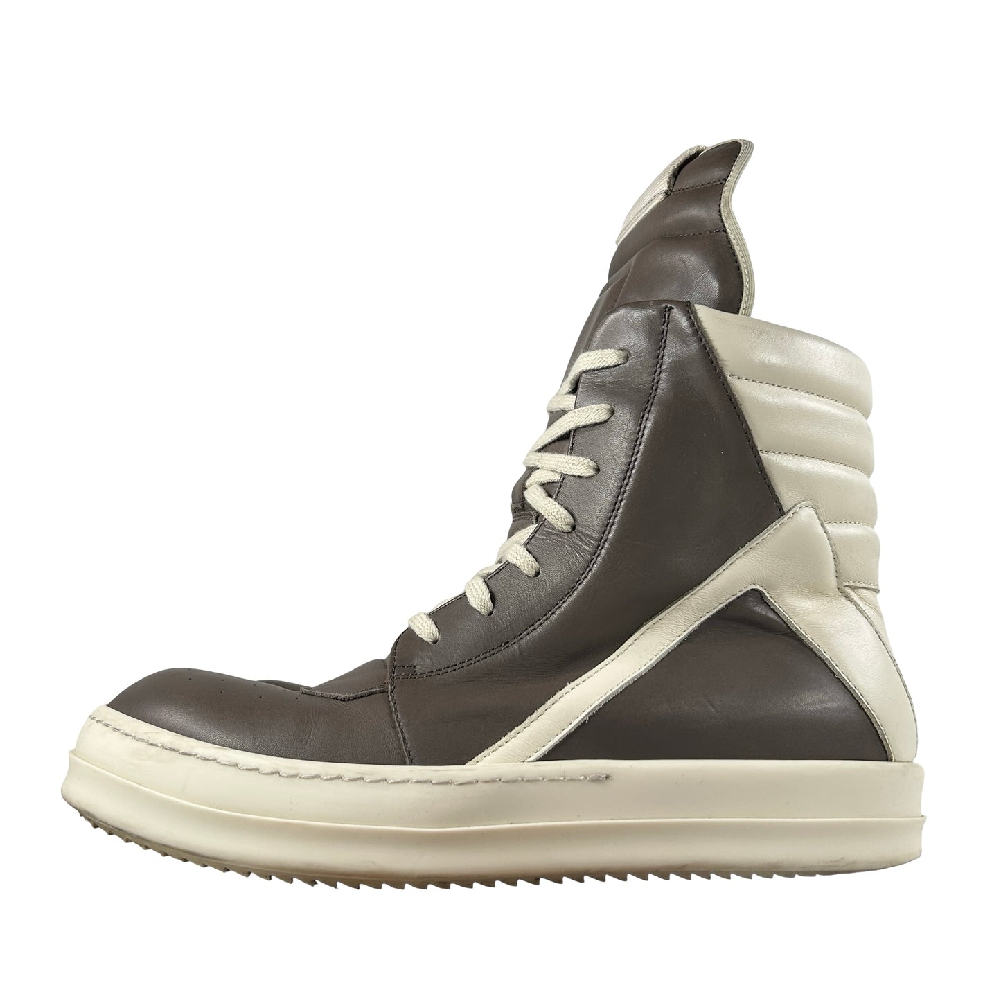 Rick Owens Men's Geobasket Sneakers Dust/White [USED] - 42 (Used) (No Box)