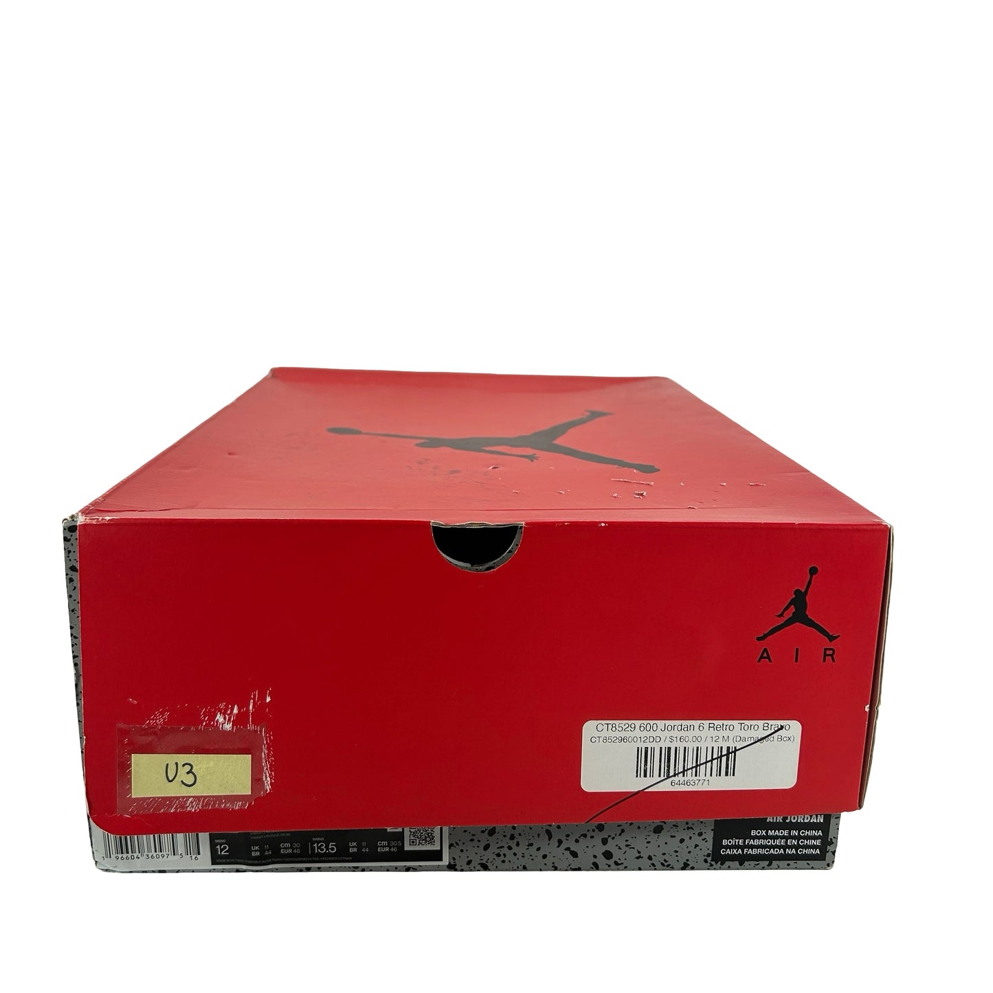 CT8529 600  Jordan 6 Retro Toro Bravo [USED] - 12 M (Used3)