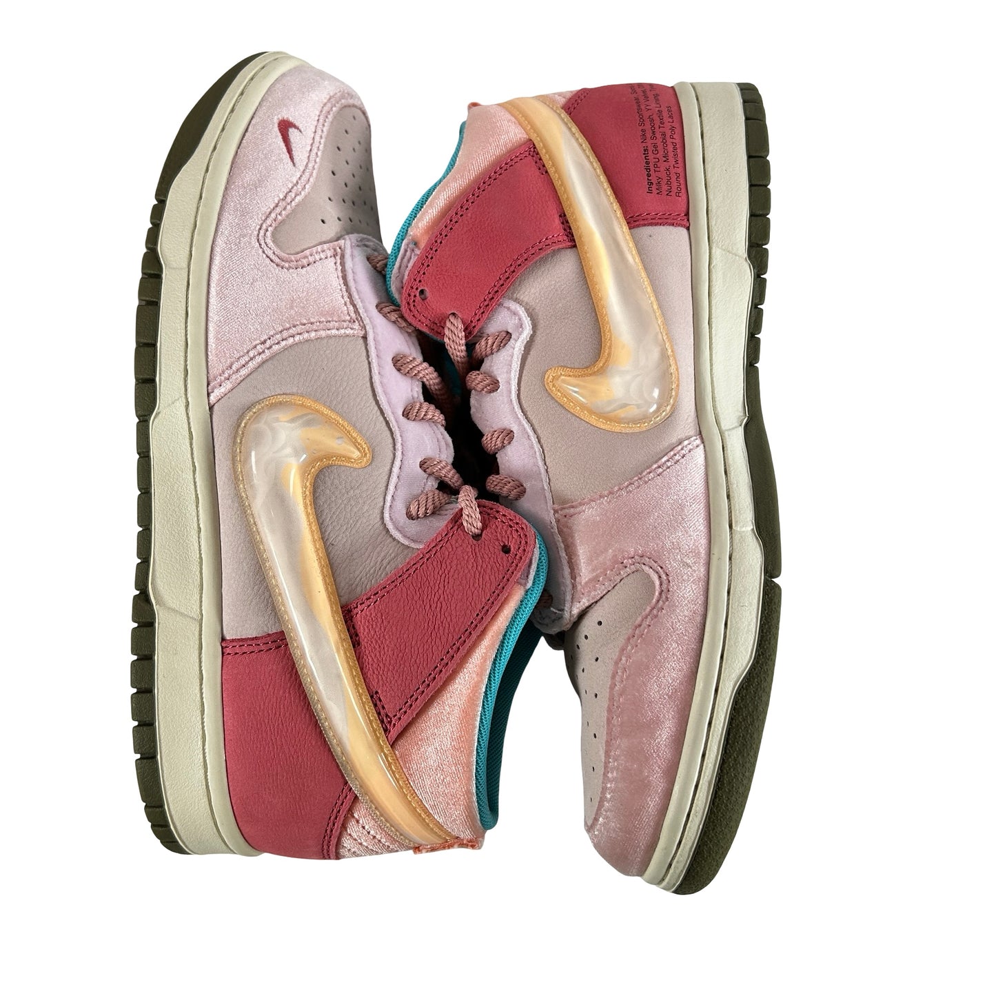 DJ1173 600 Nike Dunk Mid Social Status Free Lunch Strawberry Milk [USED] - 8.5 M (Used)