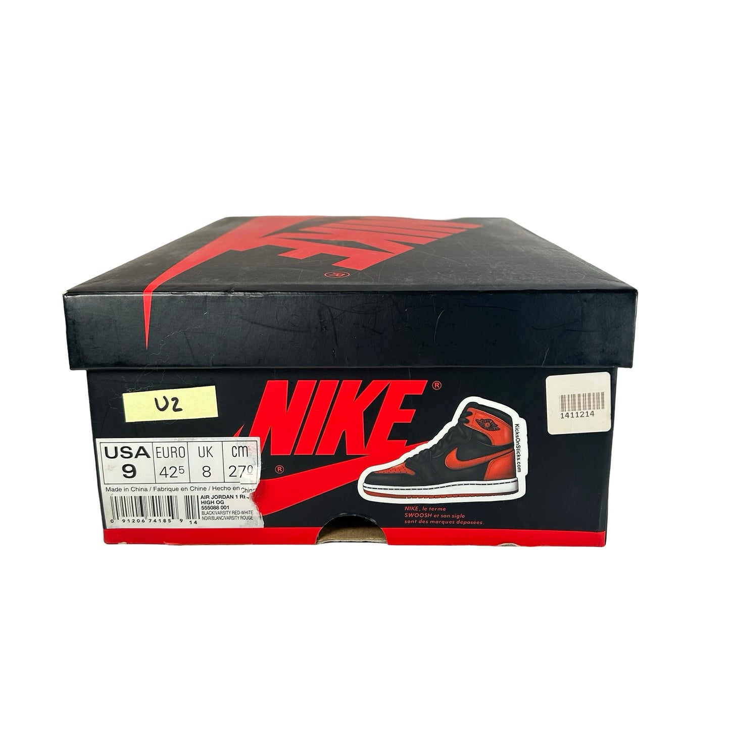555088 001 Jordan 1 Retro High Bred Banned (2016) [USED] - 9 M (Used2)