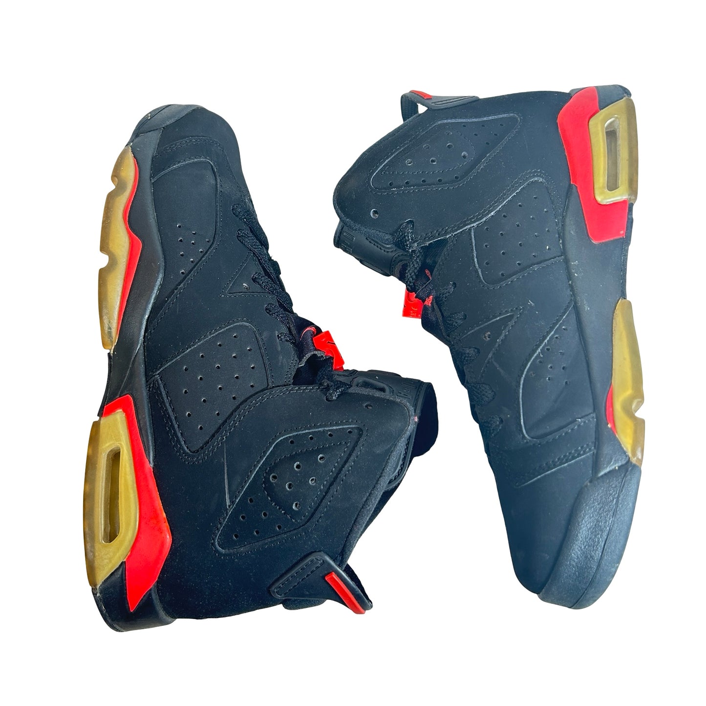384665 023 Jordan 6 Retro Infrared Black (2014) (GS) [USED] - 6 Y (Used) (Replace Box)