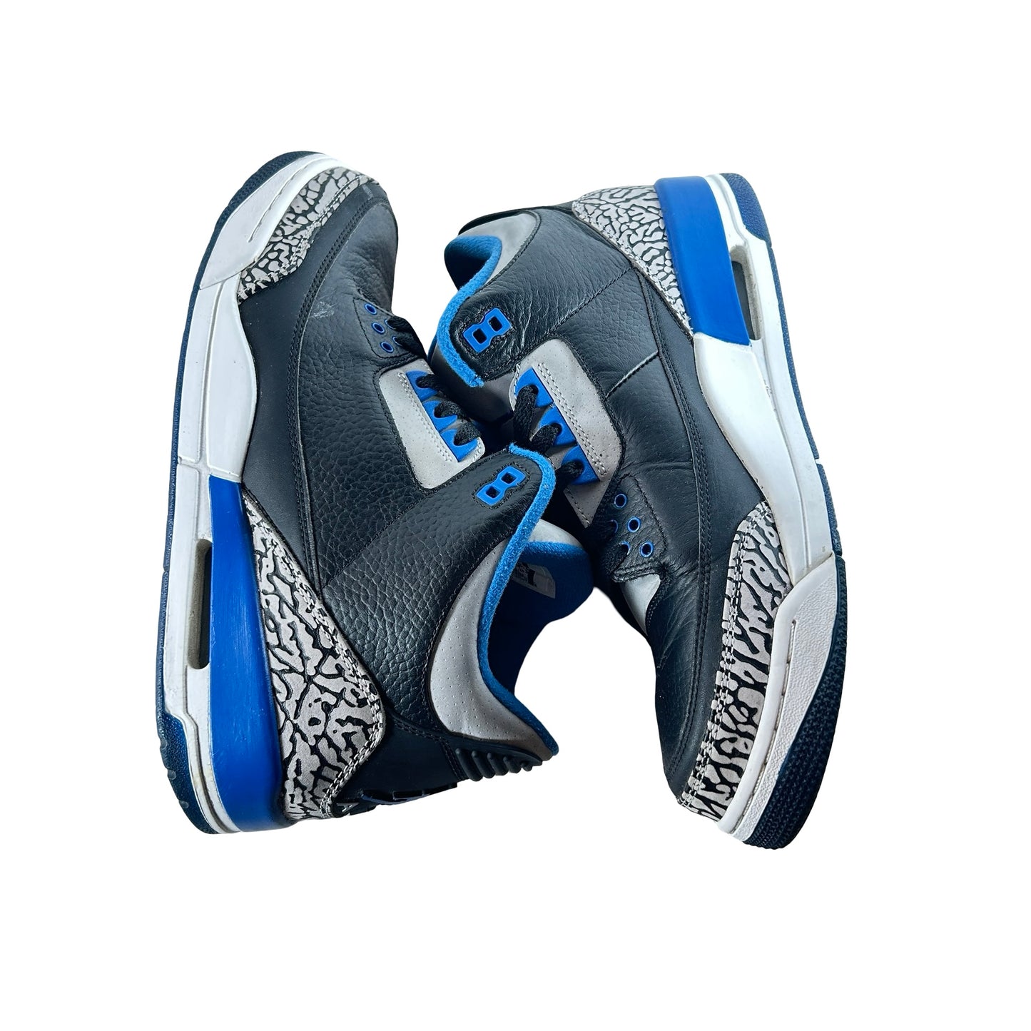 136064 007 Jordan 3 Retro Sport Blue [USED] - 10.5 M (Used2) (Replace Box2)