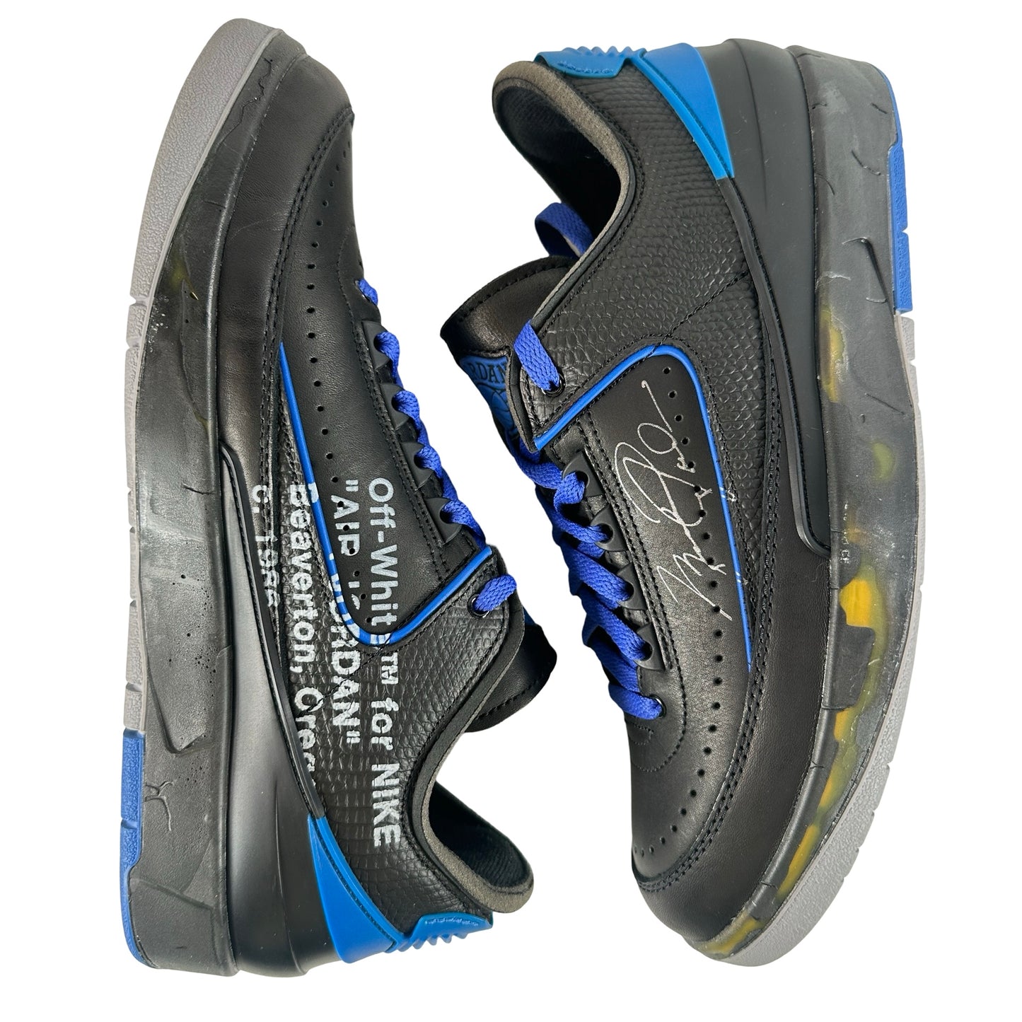 DJ4375 004 Jordan 2 Retro Low SP Off-White Black Blue [USED] - 8.5 M (Used)