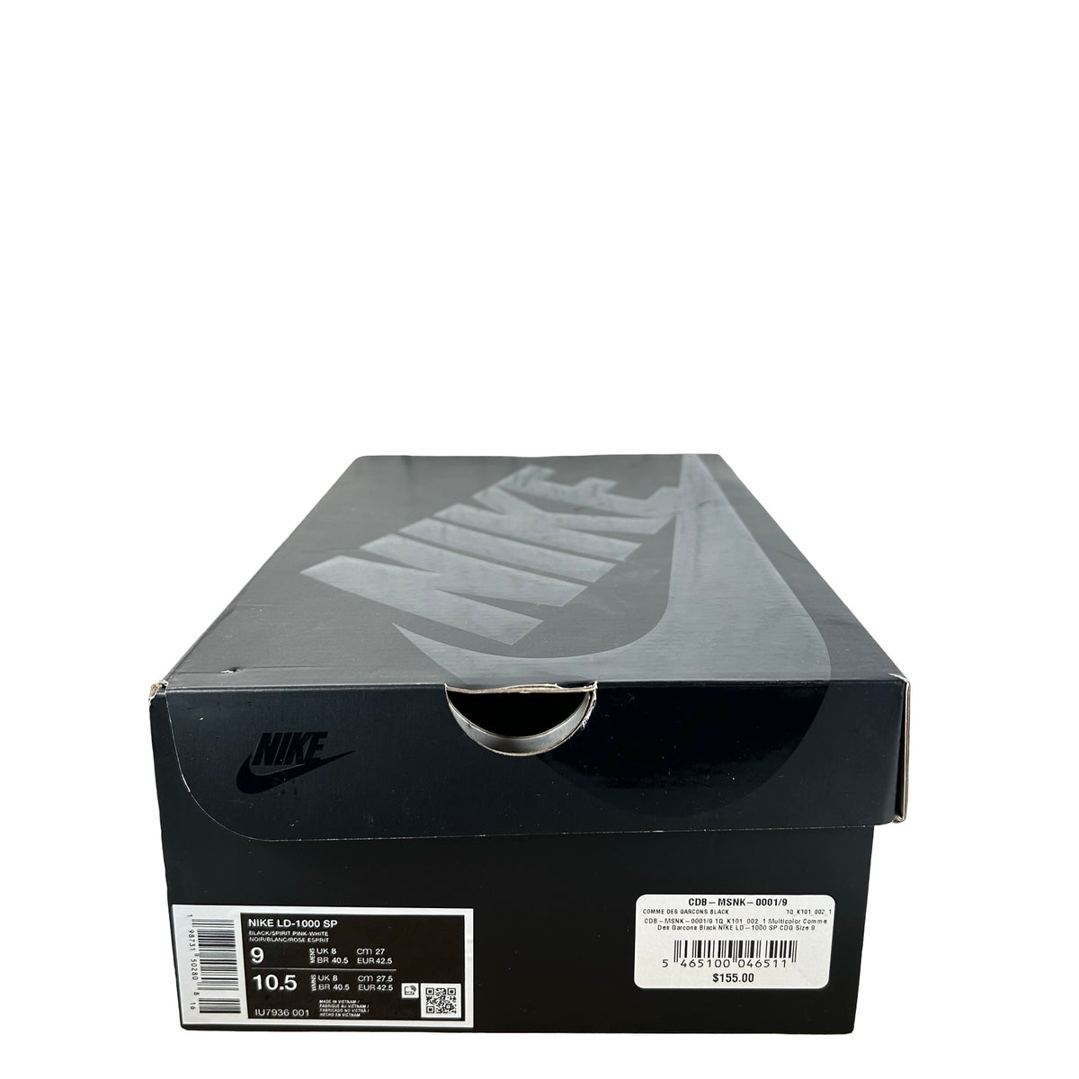 IU7936 001 Nike LD-1000 Comme des Garçons BLACK Black Spirit Pink [USED] - 9 M (Used)