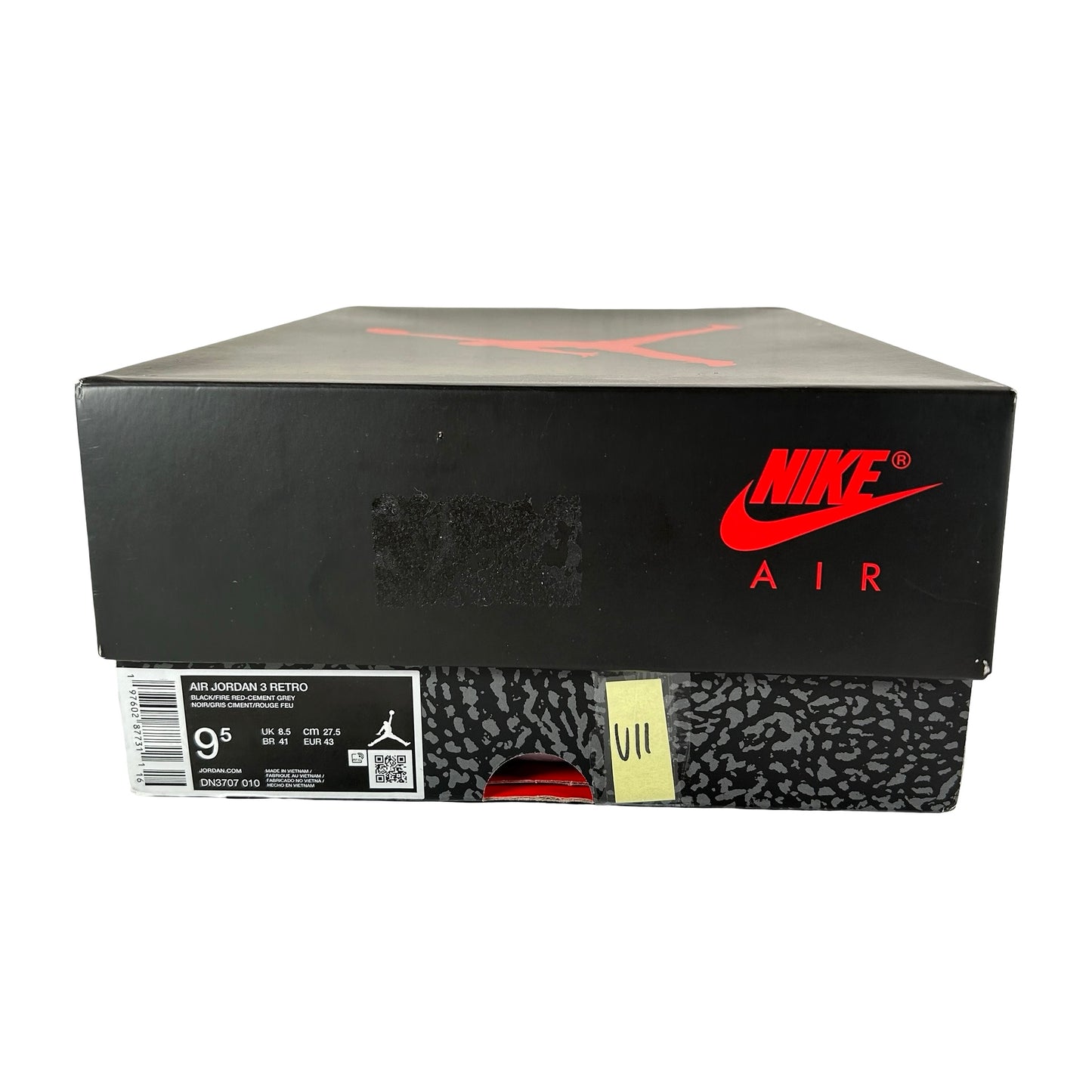 DN3707 010 Jordan 3 Retro Black Cement Reimagined (2024) [USED] - 9.5 M (Used11)