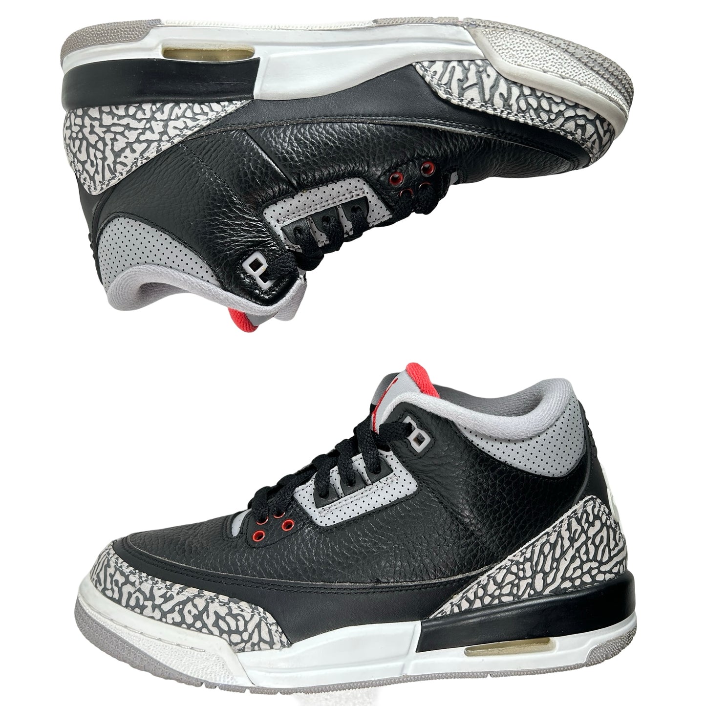 854261 001 Jordan 3 Black Cement GS [USED] - 7 Y (Used)