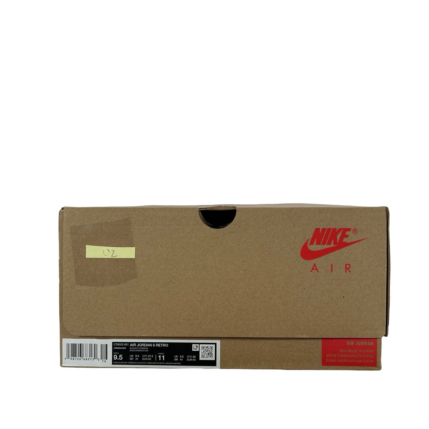 CT8529 001 Air Jordan 6 Retro Reverse Infrared Salesman (2026) [USED] - 9.5 M (Used2)