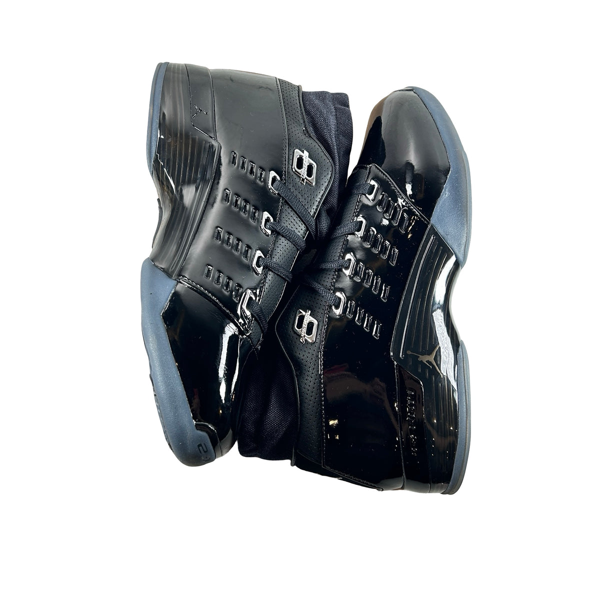 IV7640 001 Air Jordan 17 Low Black Patent [USED] - 11 M (Used)