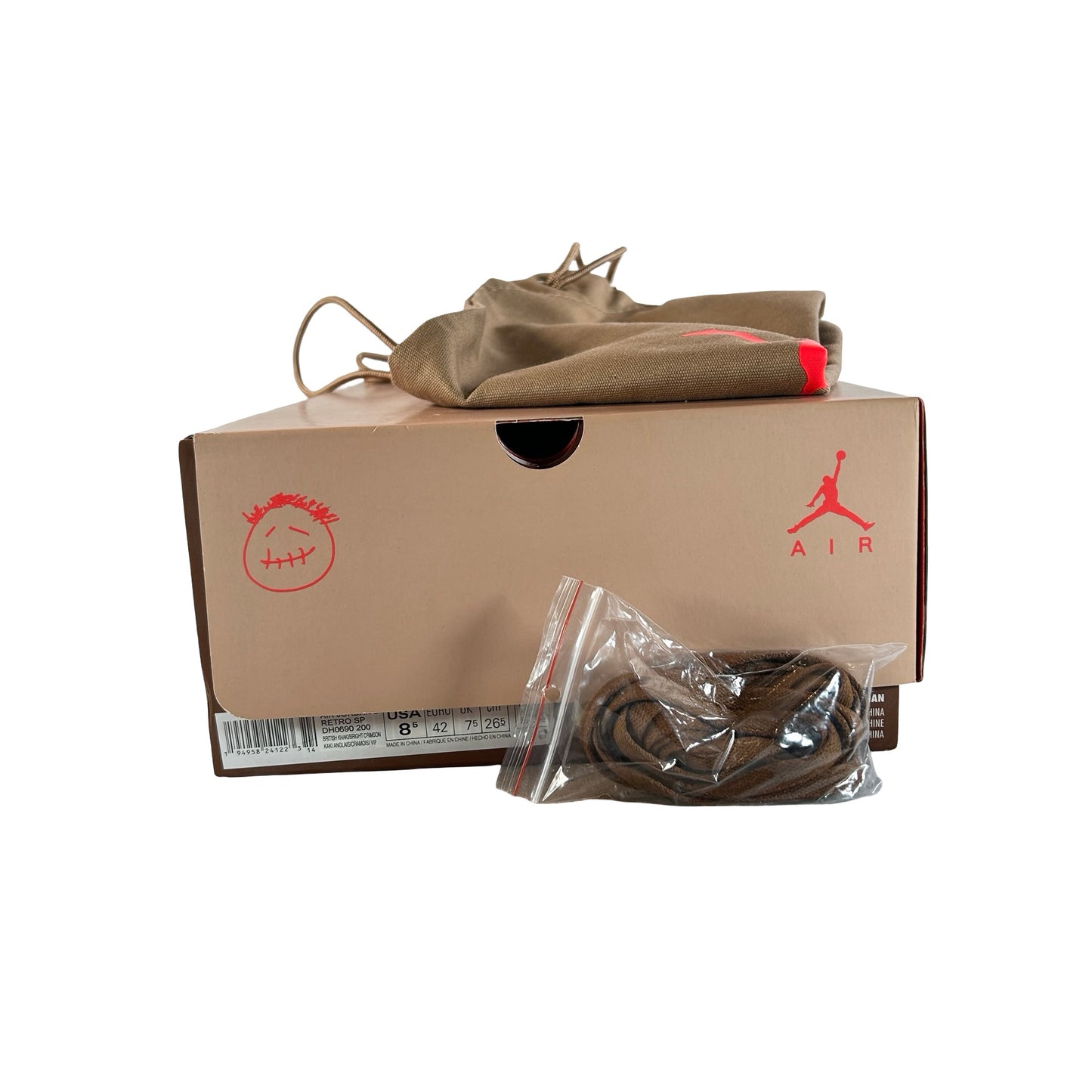 DH0690 200 Jordan 6 Retro Travis Scott British Khaki [USED] - 8.5 M (Used8)