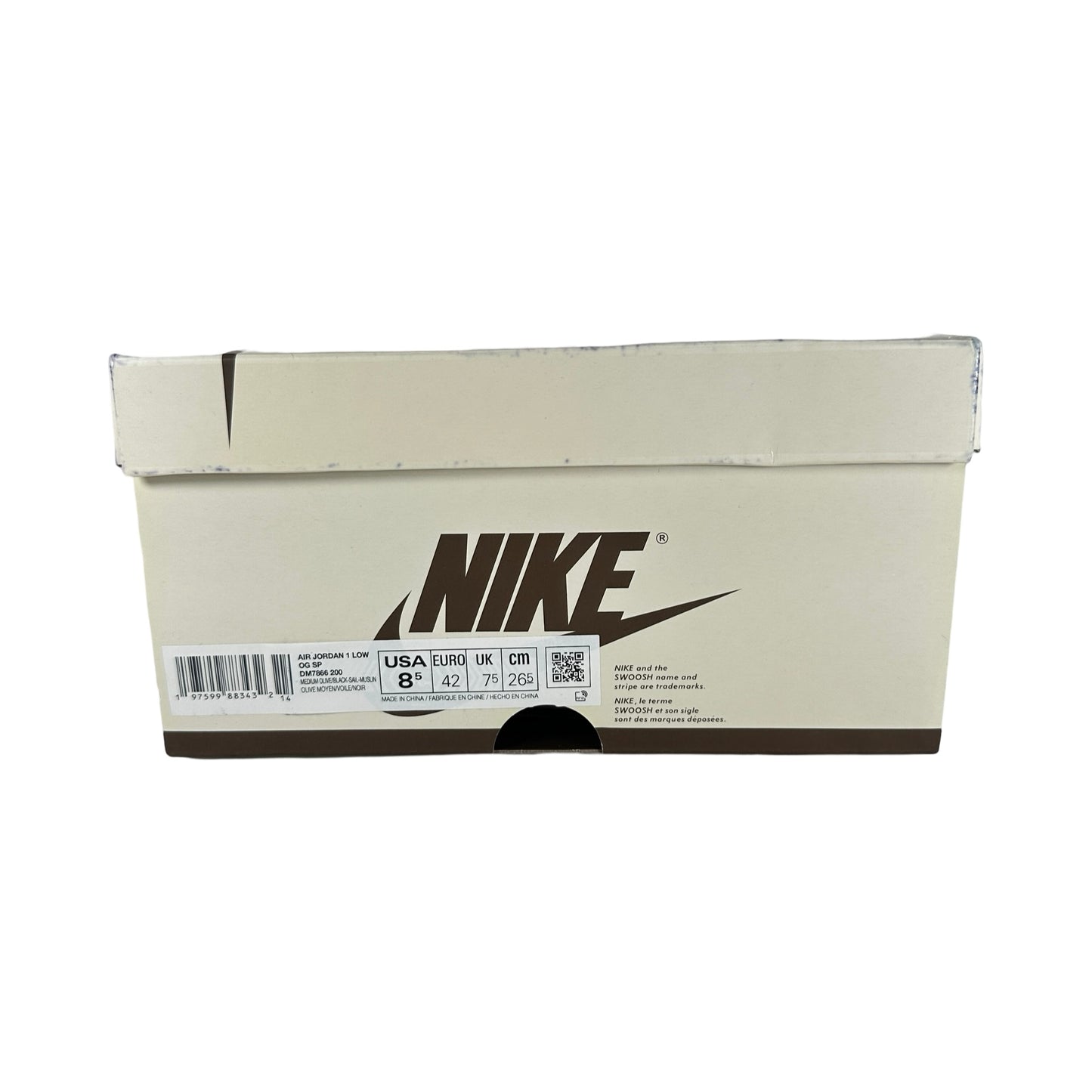 DM7866 200 Jordan 1 Retro Low OG SP Travis Scott Medium Olive [USED] - 8.5 (Used)