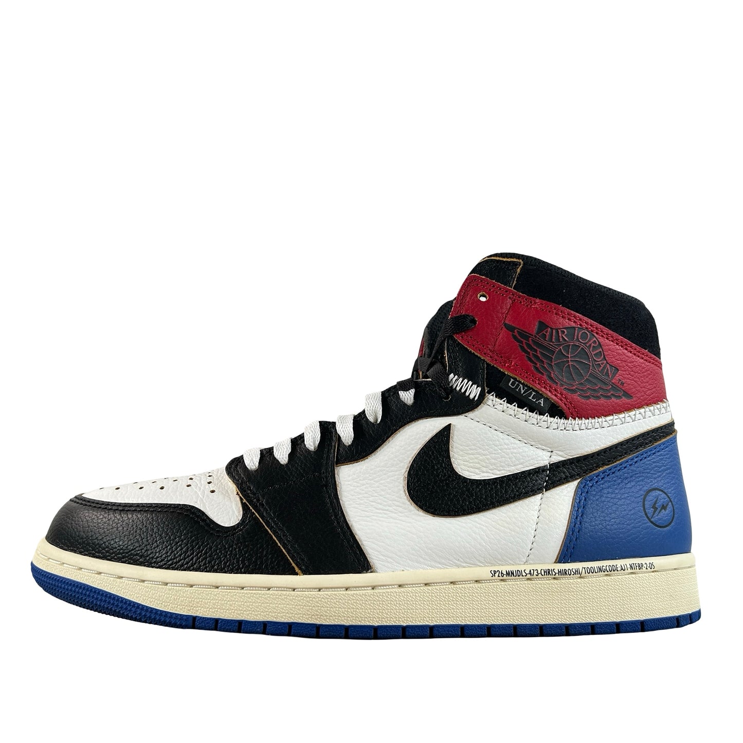 IO7847 002 Jordan 1 Retro High OG SP Fragment x Union LA Varsity Red Sport Royal [USED] - 11 M (Used3)