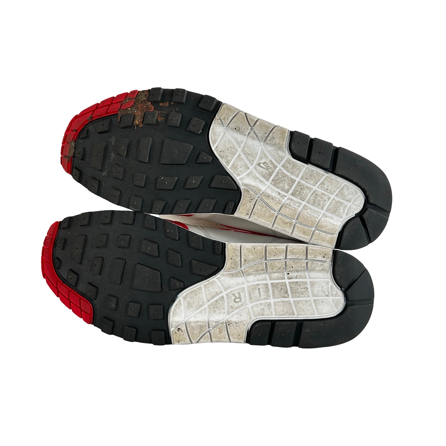 908375 103 Nike Air Max 1 Anniversary Red (2017/2018 Restock Pair) [USED] - 8.5 M (Used)