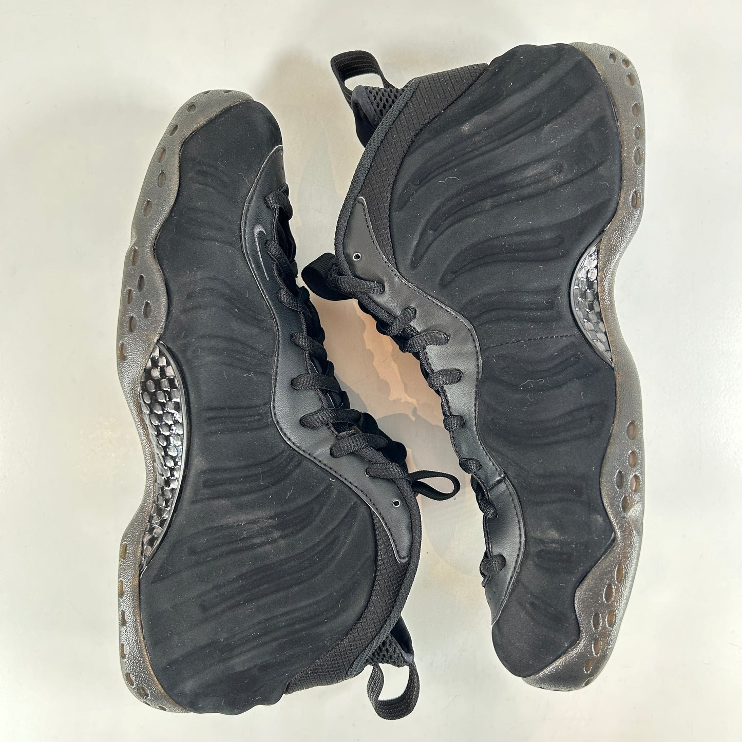 575420 006 Nike Air Foamposite One Black Suede [USED] - 11 M (VNDS) (Replace Box)