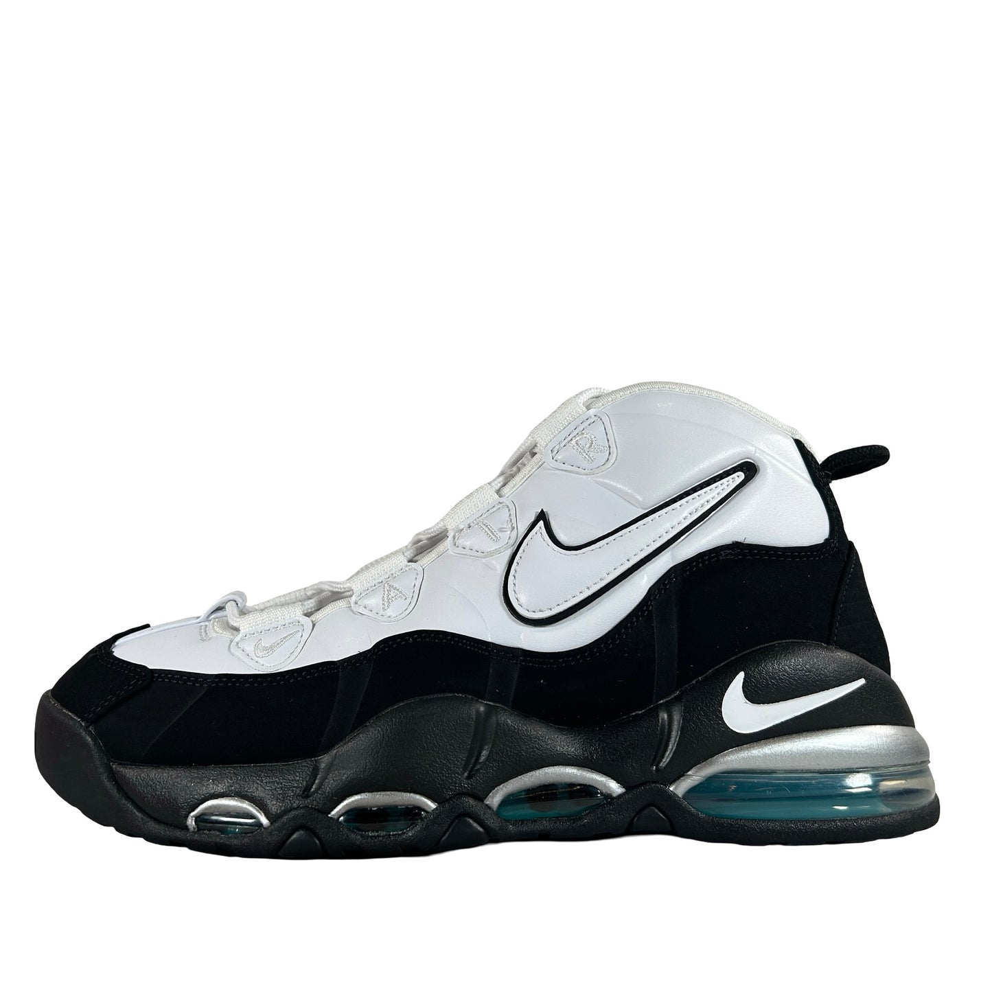 311090 100 Nike Air Max Uptempo 95 White Black Teal [USED] - 9.5 M (Used)