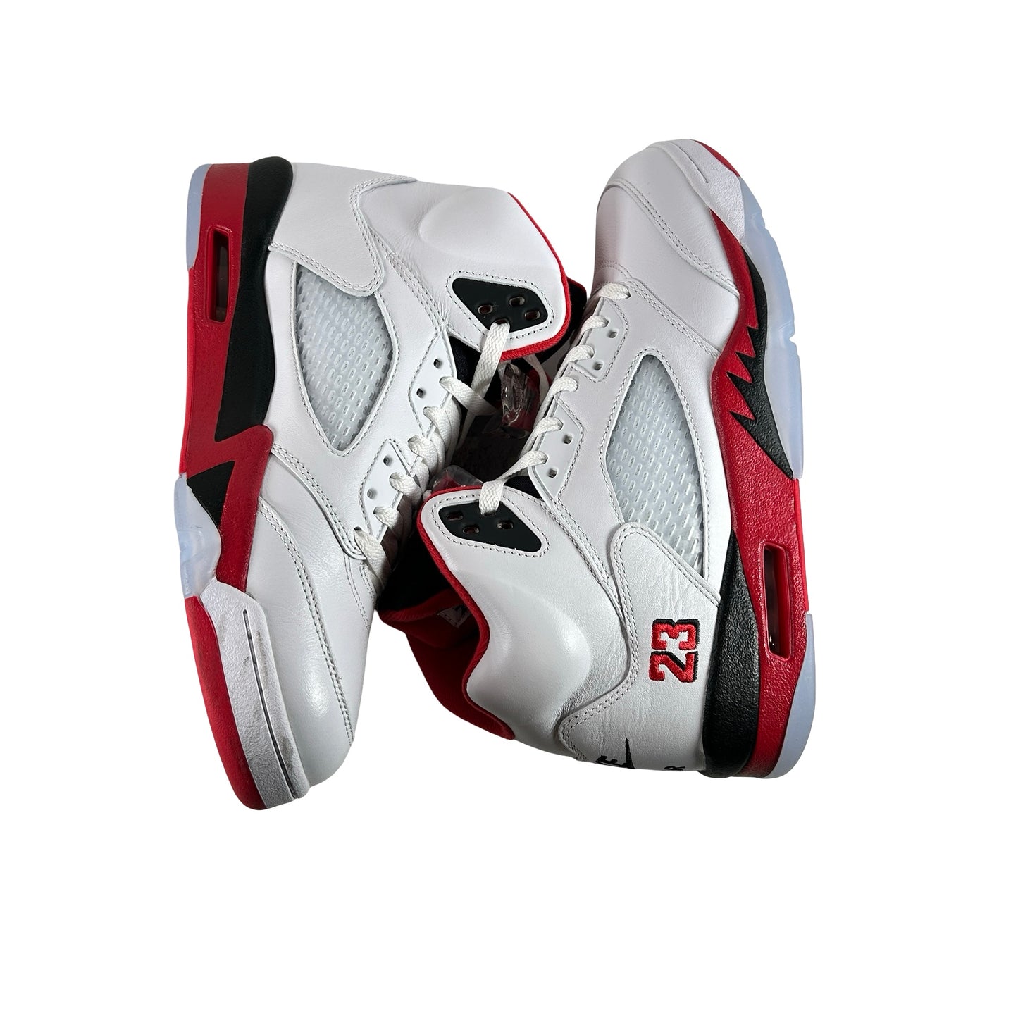 HQ7978 101 Jordan 5 Retro Fire Red Black Tongue (2025) [USED] - 9.5 M (Used)