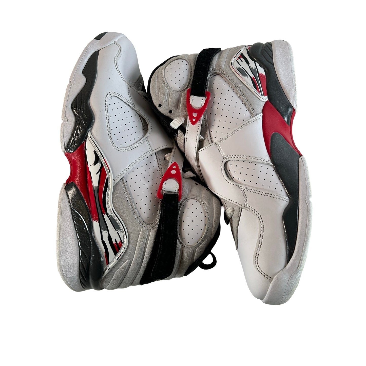 305381 100 Jordan 8 Retro White True Red (2025) [USED] - 9 M (Used2)