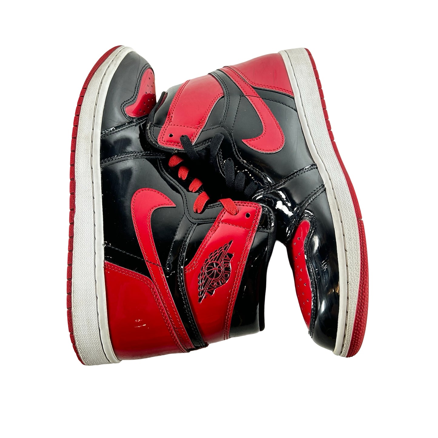 555088 063 Jordan 1 Retro High OG Patent Bred [USED] - 11 M (Used10)