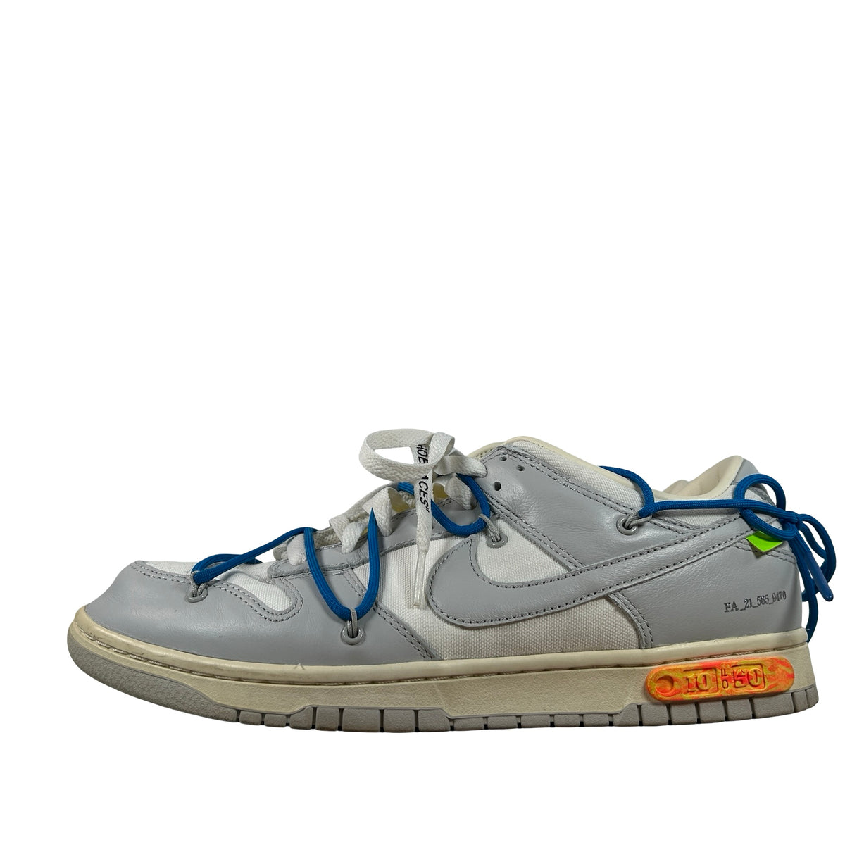 DM1602 112 Nike Dunk Low Off-White Lot 10 [USED] - 11.5 M (Used) (No Box)