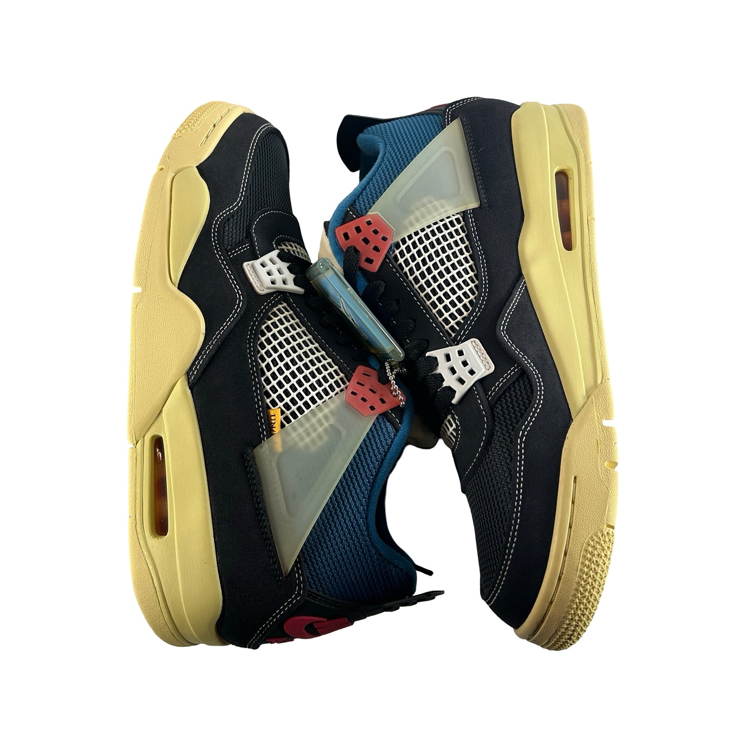 DC9533 001 Jordan 4 Union Off Noir - 11 M (Yellowing)