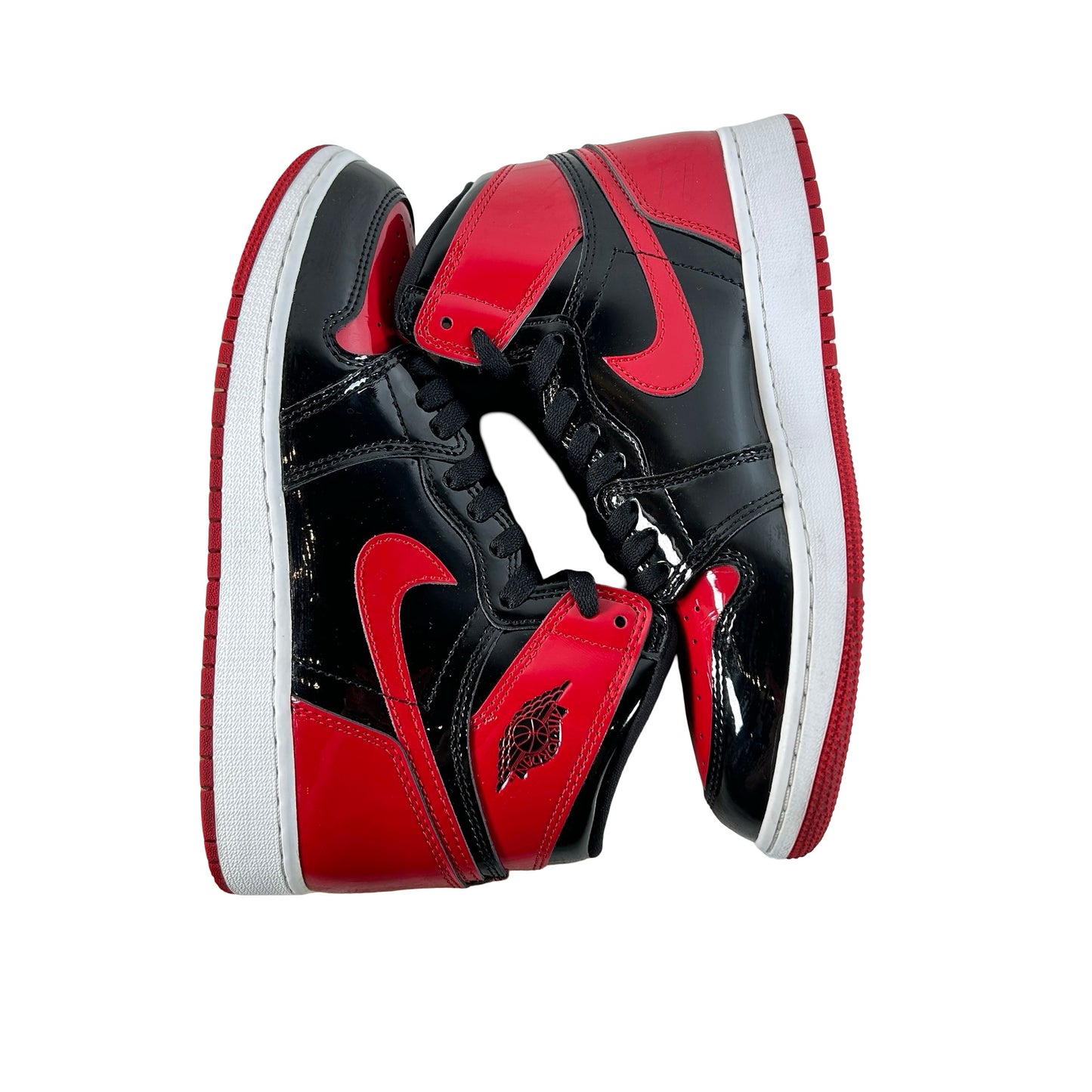 575441 063 Jordan 1 Retro High OG Patent Bred (GS) [USED] - 6 Y (Used2)