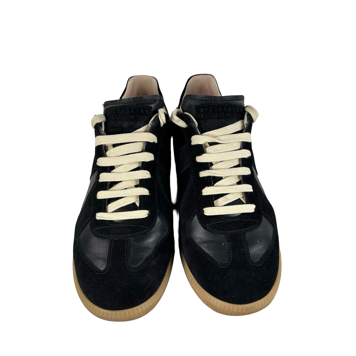 Maison Margiela Men's Replica Leather Low-Top Black [USED] - 42 EU (Used)
