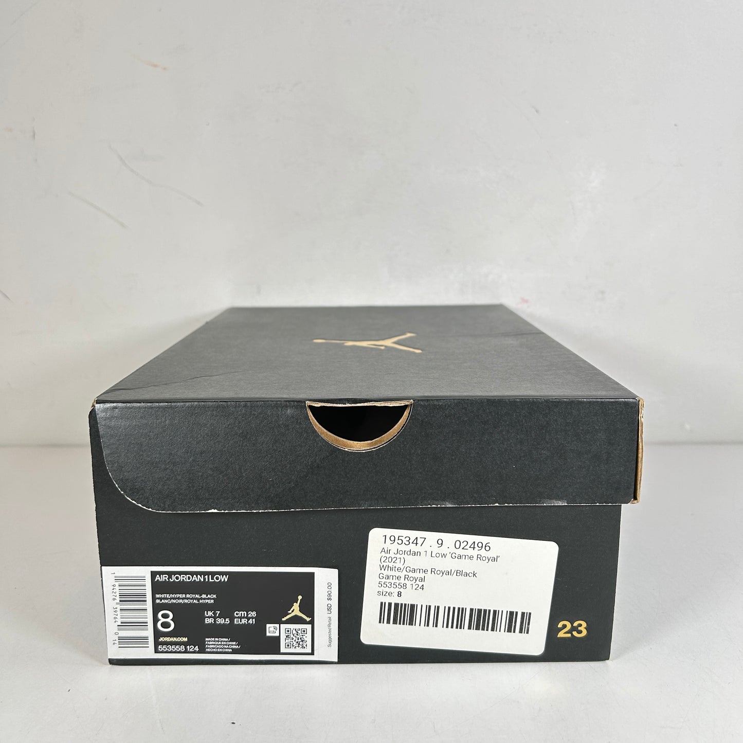 553558 124 Jordan 1 Low Game Royal [USED] - 8 M (Used)