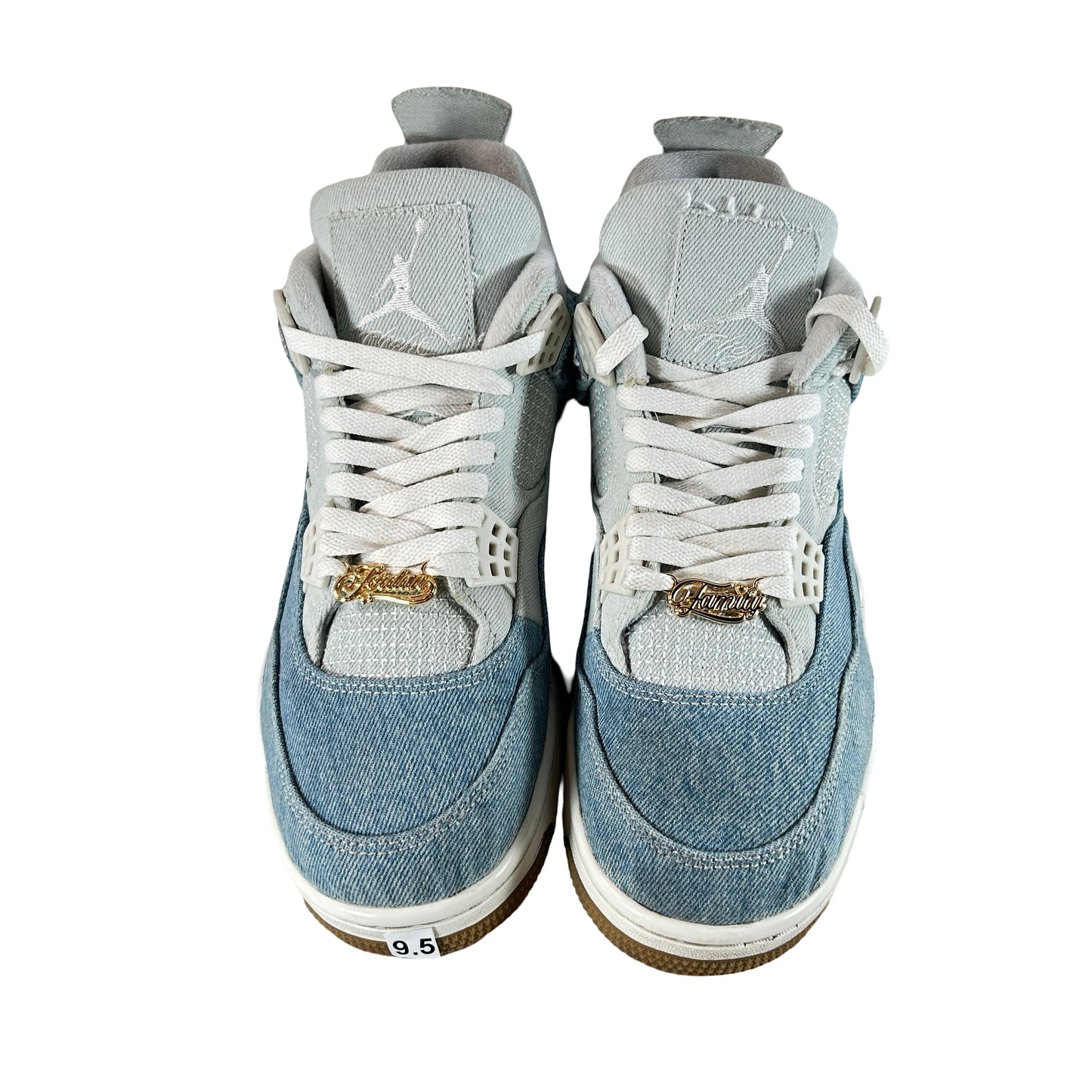 IB6716 100 Jordan 4 Retro TEX Denim Worn Blue (Women's) [USED] - 11 W (Used2)