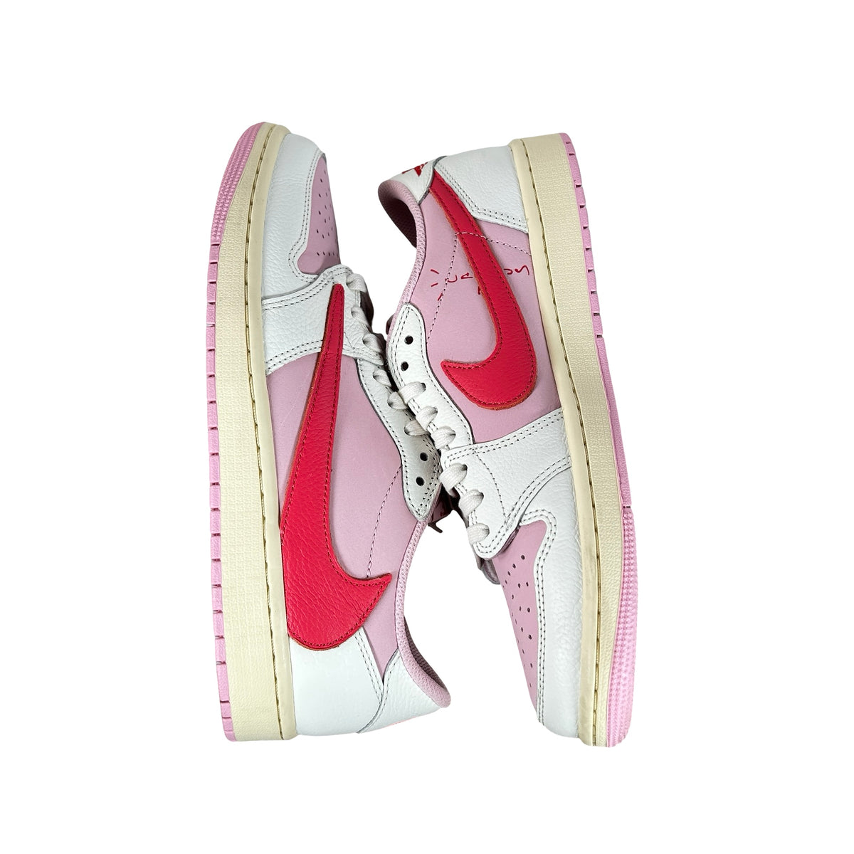 IQ7604 101 Jordan 1 Retro Low OG SP Travis Scott Sail Tropical Pink [USED] - 9 M (Used5)