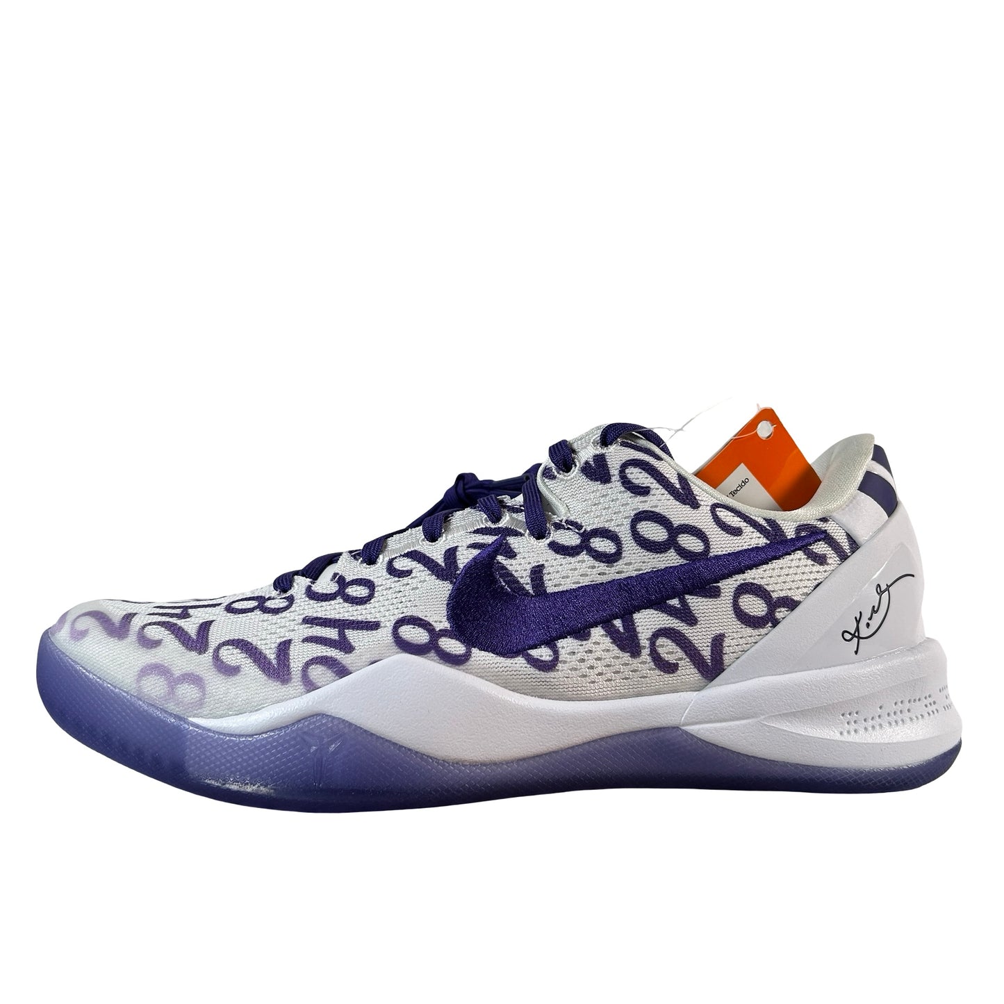 FQ3549 100 Nike Kobe 8 Protro Court Purple - 10 M (Yellowing)