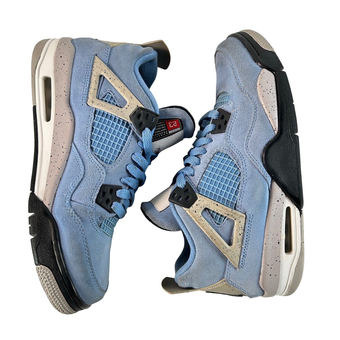 408452 400 Jordan 4 Retro University Blue (GS) [USED] - 7 Y (Used) (No Box4)