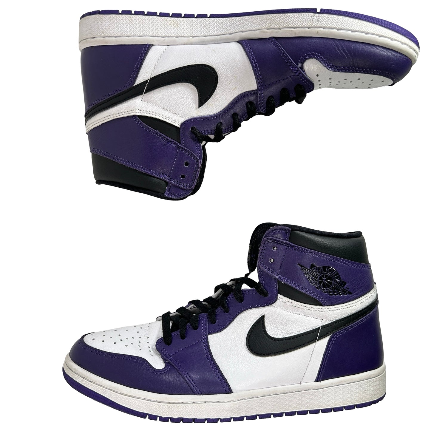 555088 500 Jordan 1 Court Purple [USED] - 10.5 M (Used) (No Box2)