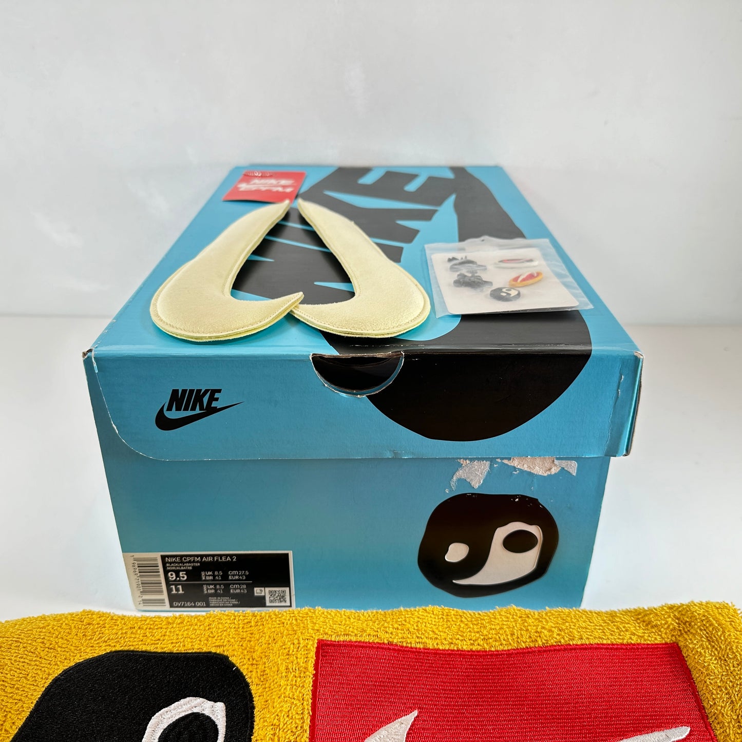DV7164 001 Nike CPFM Air Flea 2 Black Alabaster [USED] - 9.5 M (Used)