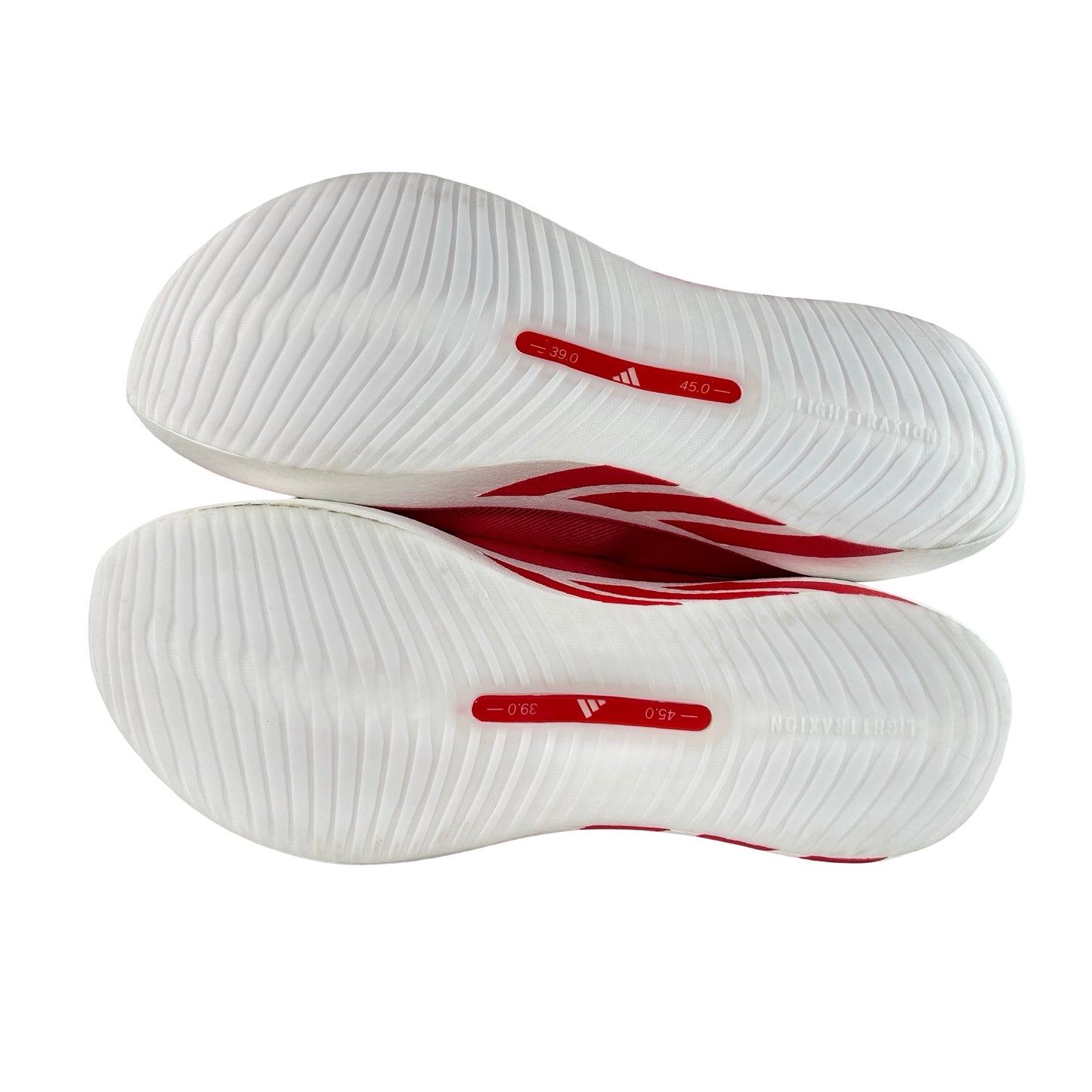 KI1913 adidas Hyper Boost Edge White Pure Ruby [No Box] [Markings on Outsole]