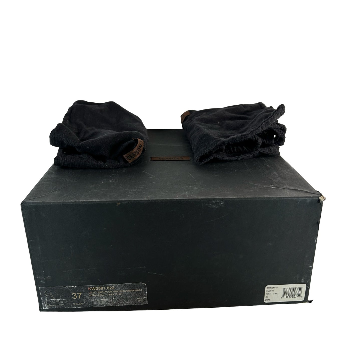 KW2581 022 Yeezy Season 3 Wmns Military Boot 'Onyx' [USED] - 37 (Used)