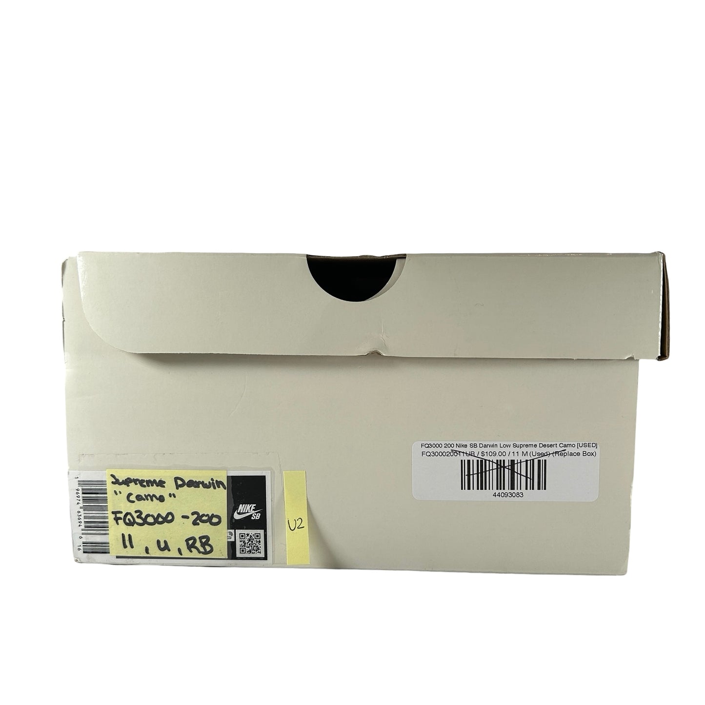 FQ3000 200 Nike SB Darwin Low Supreme Desert Camo [USED] - 11 M (Used) (Sample) (Replace Box)