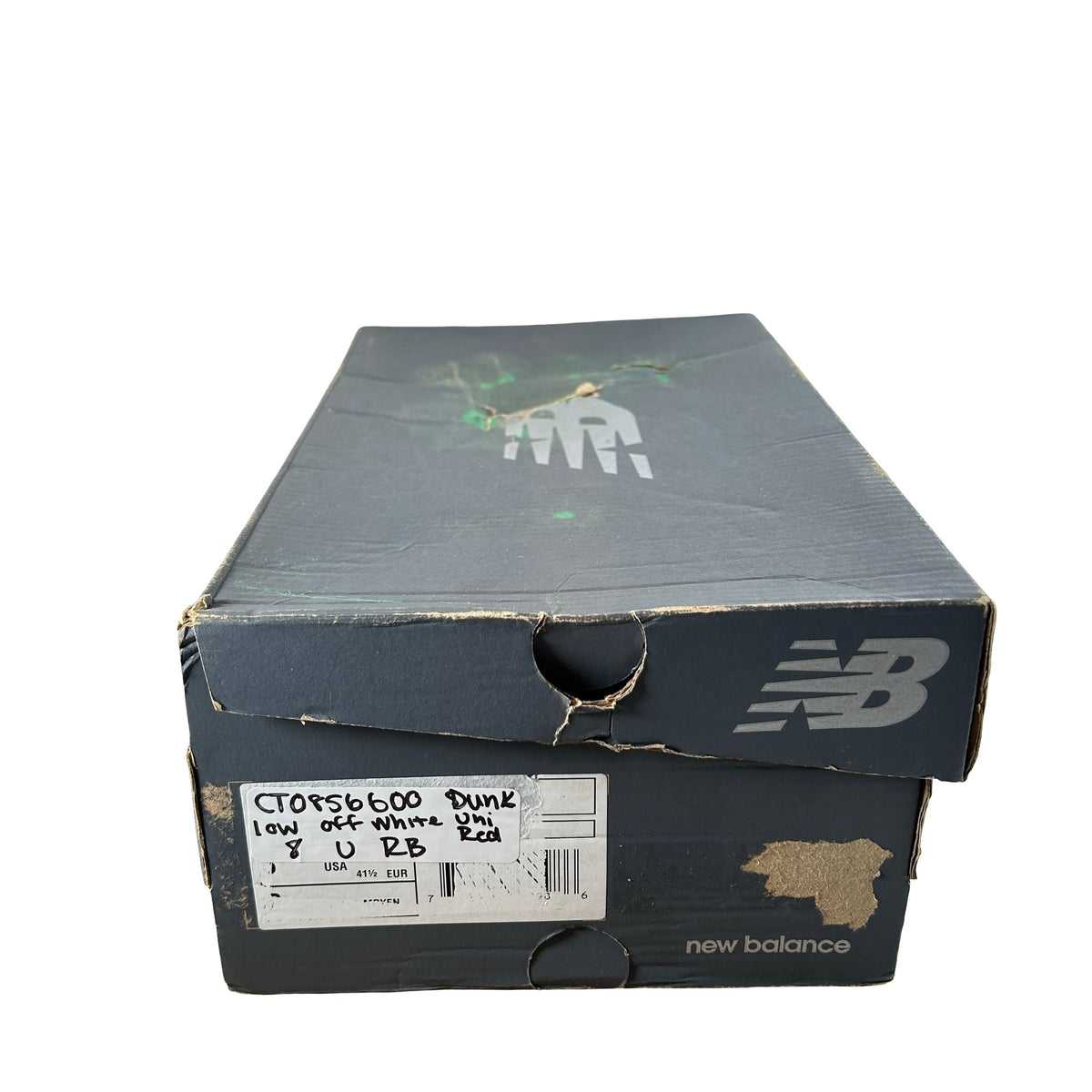 CT0856 600 Nike Dunk Low Off-White University Red [USED] - 8 M (Used) (Replace Box)
