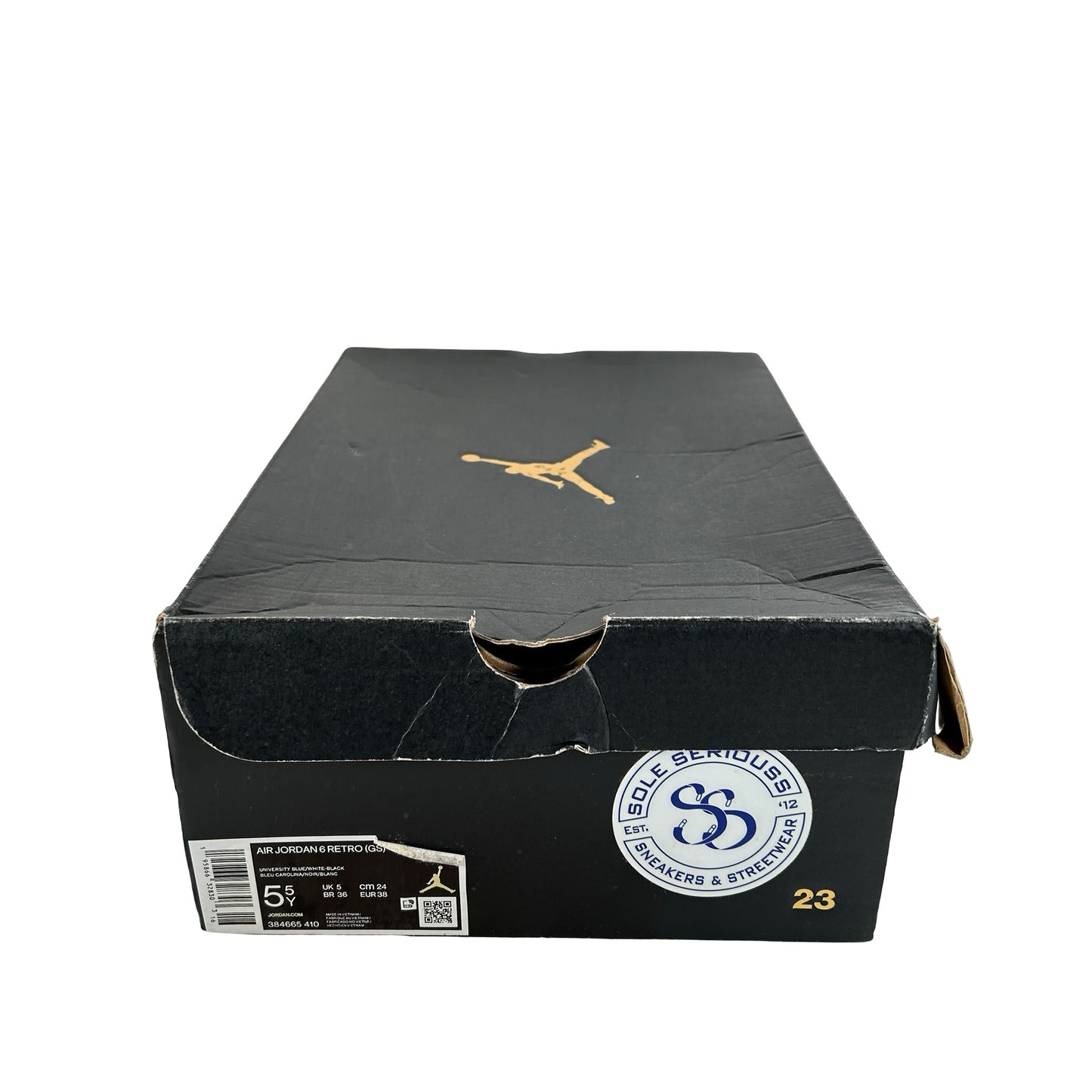 384665 410 Jordan 6 Retro UNC White (GS) [USED] - 5.5 Y (Used)