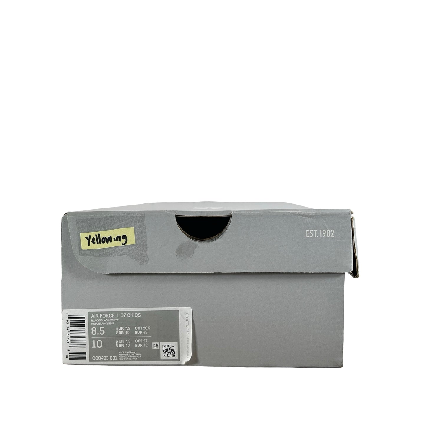 CQ0493 001 Nike Air Force 1 Low Colin Kaepernick - 8.5 M (Yellowing)