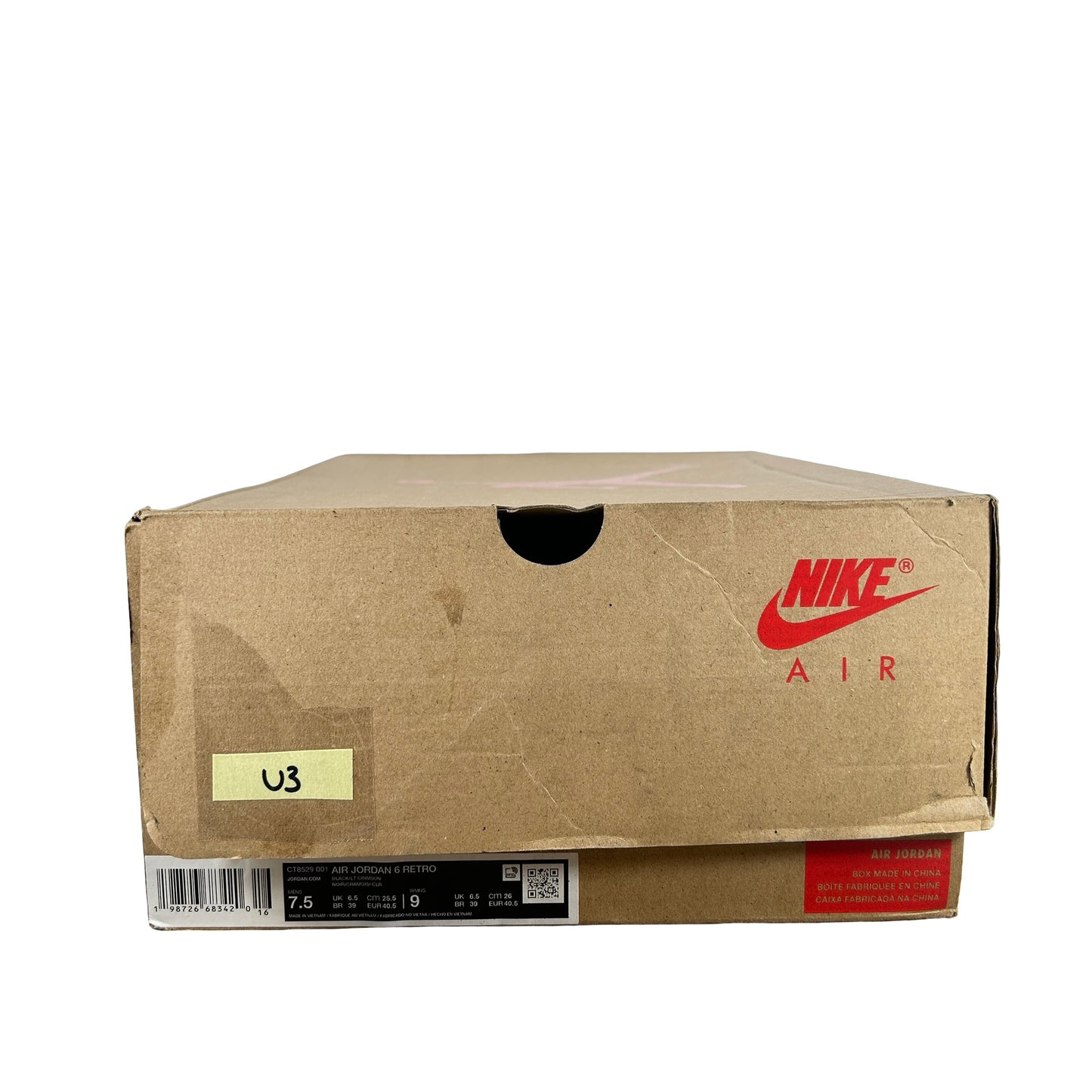 CT8529 001 Air Jordan 6 Retro Reverse Infrared Salesman (2026) [USED] - 7.5 M (Used3)