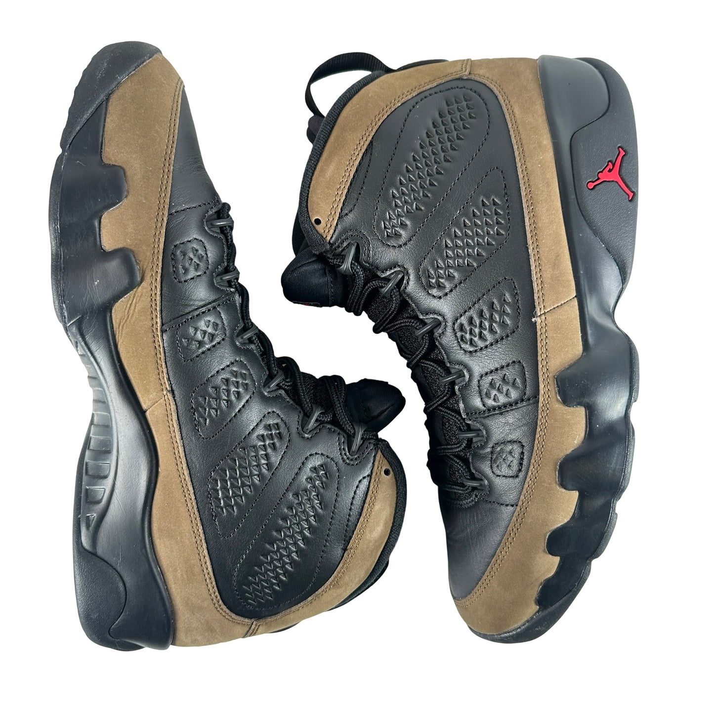 HV4794 030 Air Jordan 9 Retro Olive (2024) [USED] - 9.5 M (Used) (No Box)